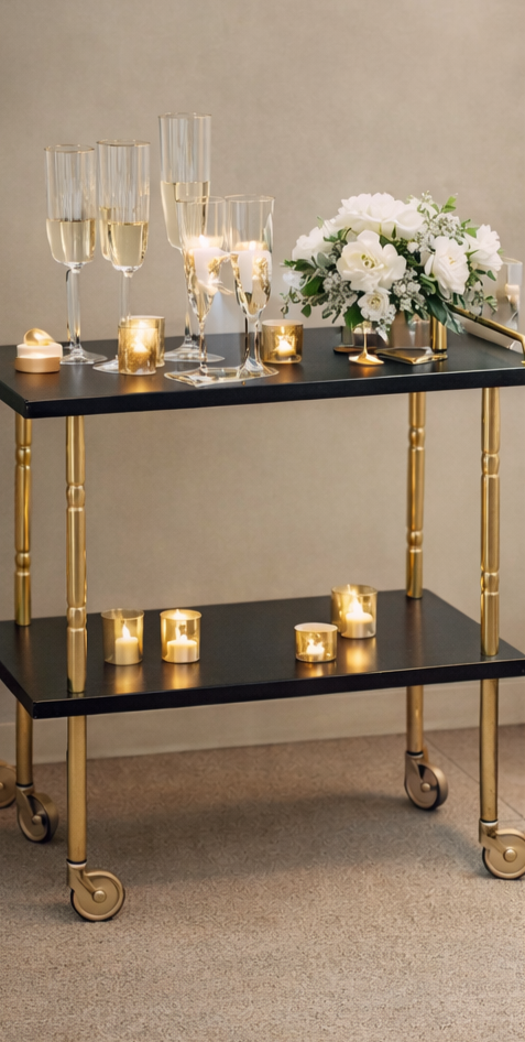 Desserte Vintage noire