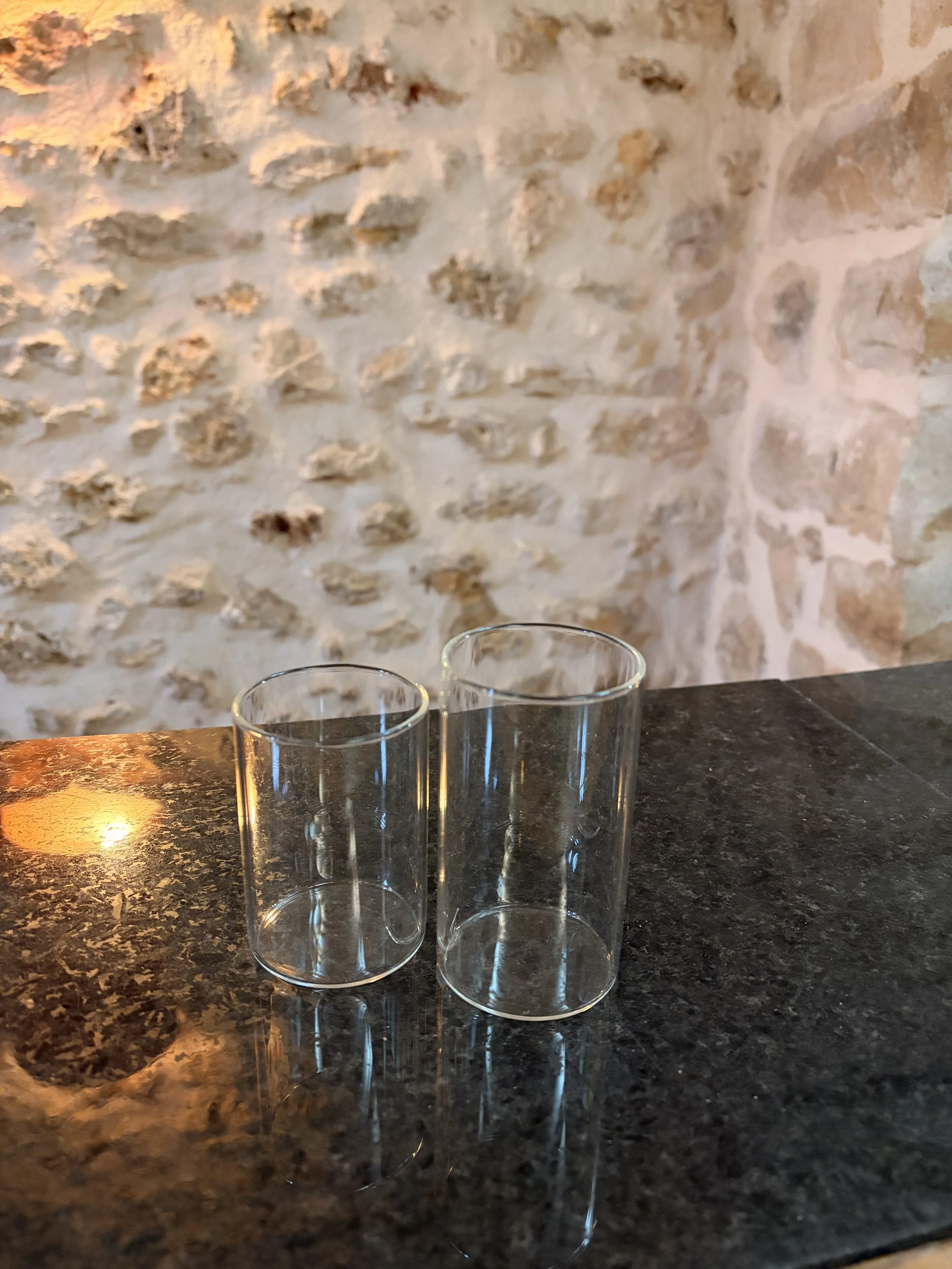 Duo photophores en verre