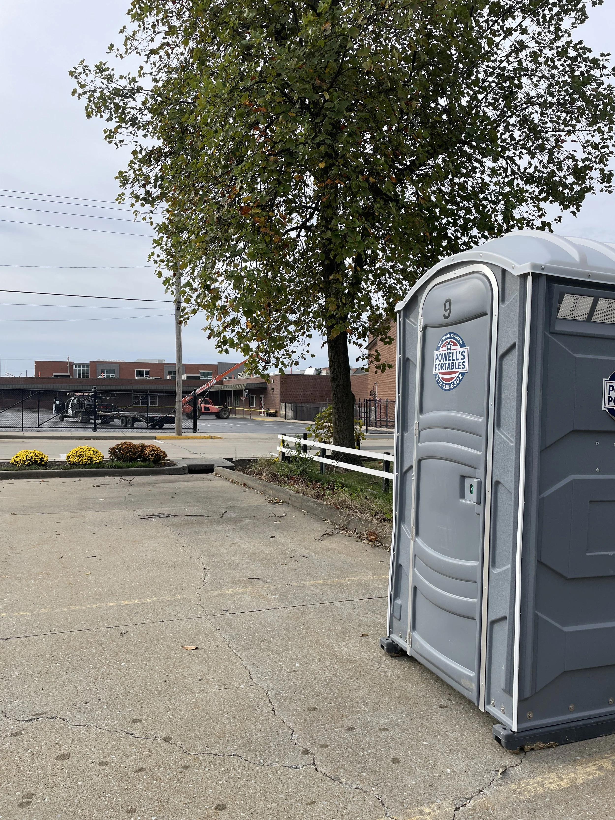 A portable toilet in Jackson MO