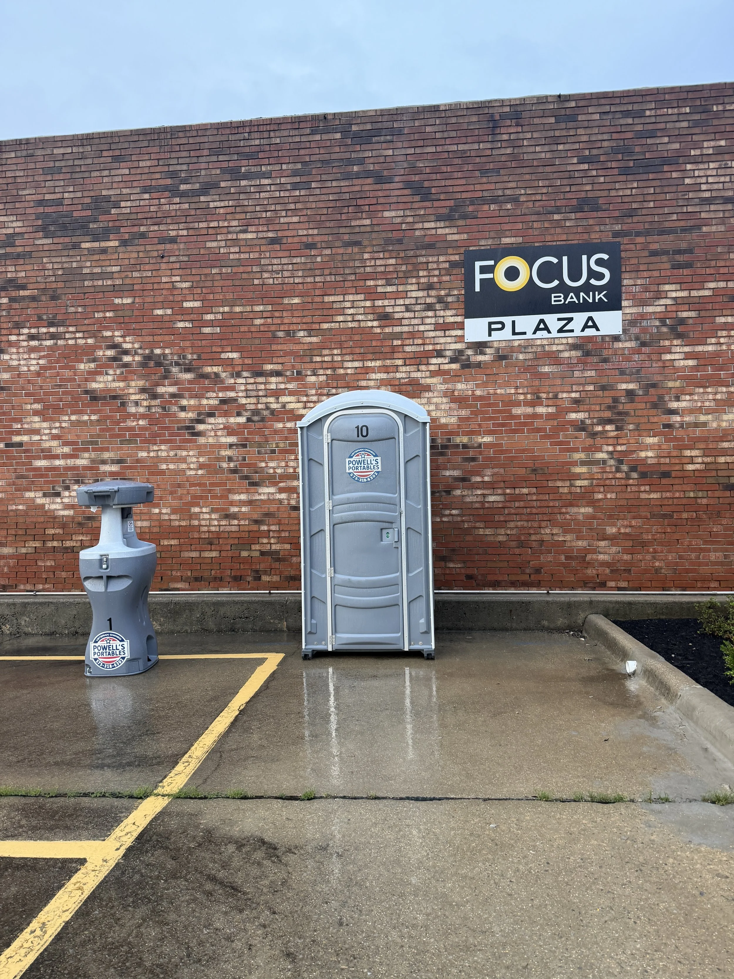 handwash station and portapotty 