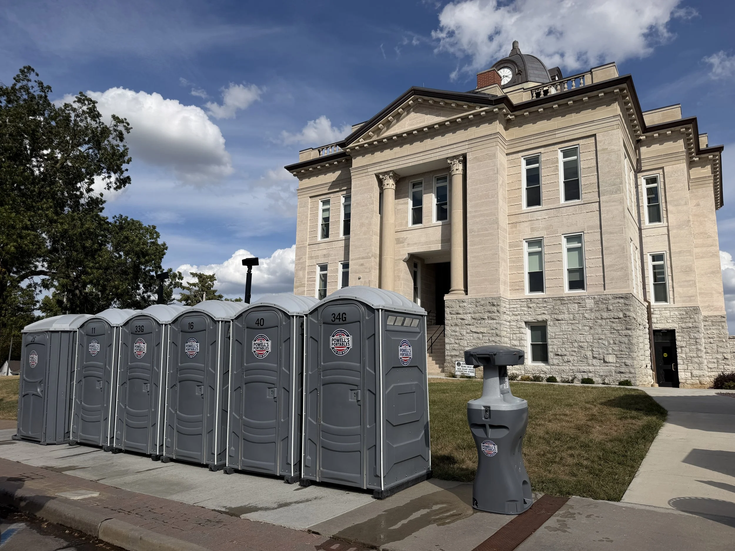 portapotties at Jackson Oktoberfest