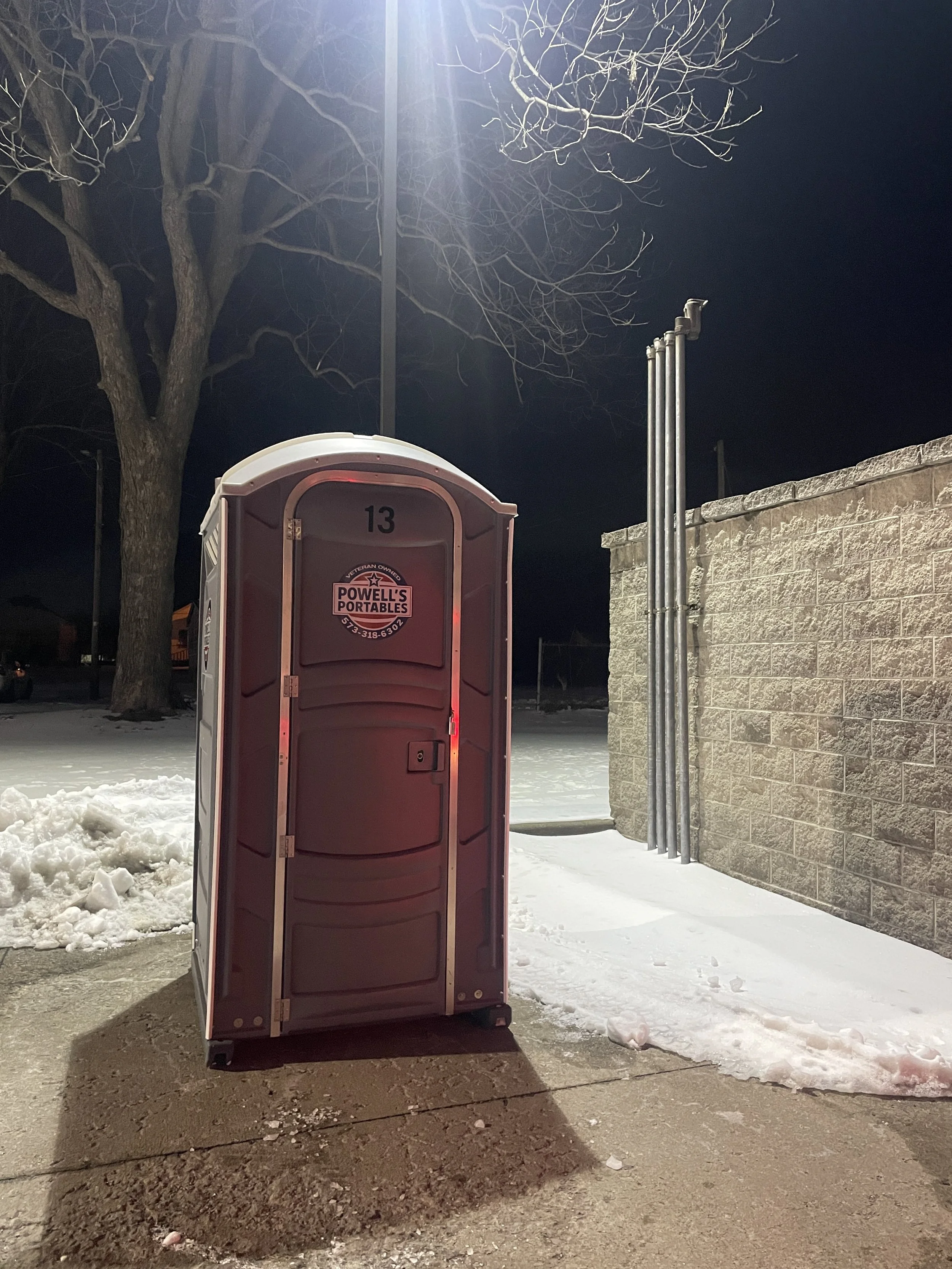 A portable toilet in Cape Girardeau