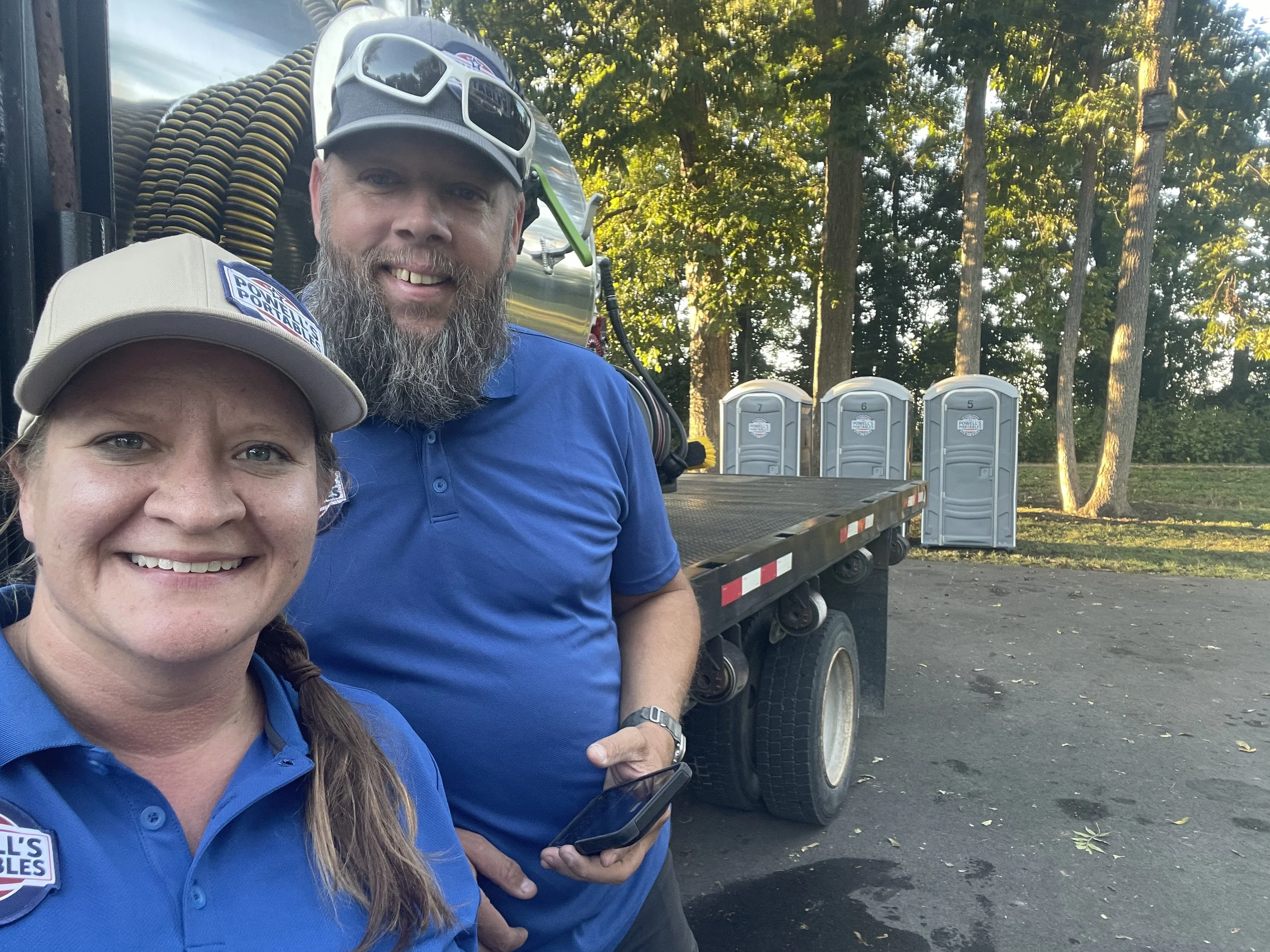 Anna & Dwayne - owners of Powell's Portables