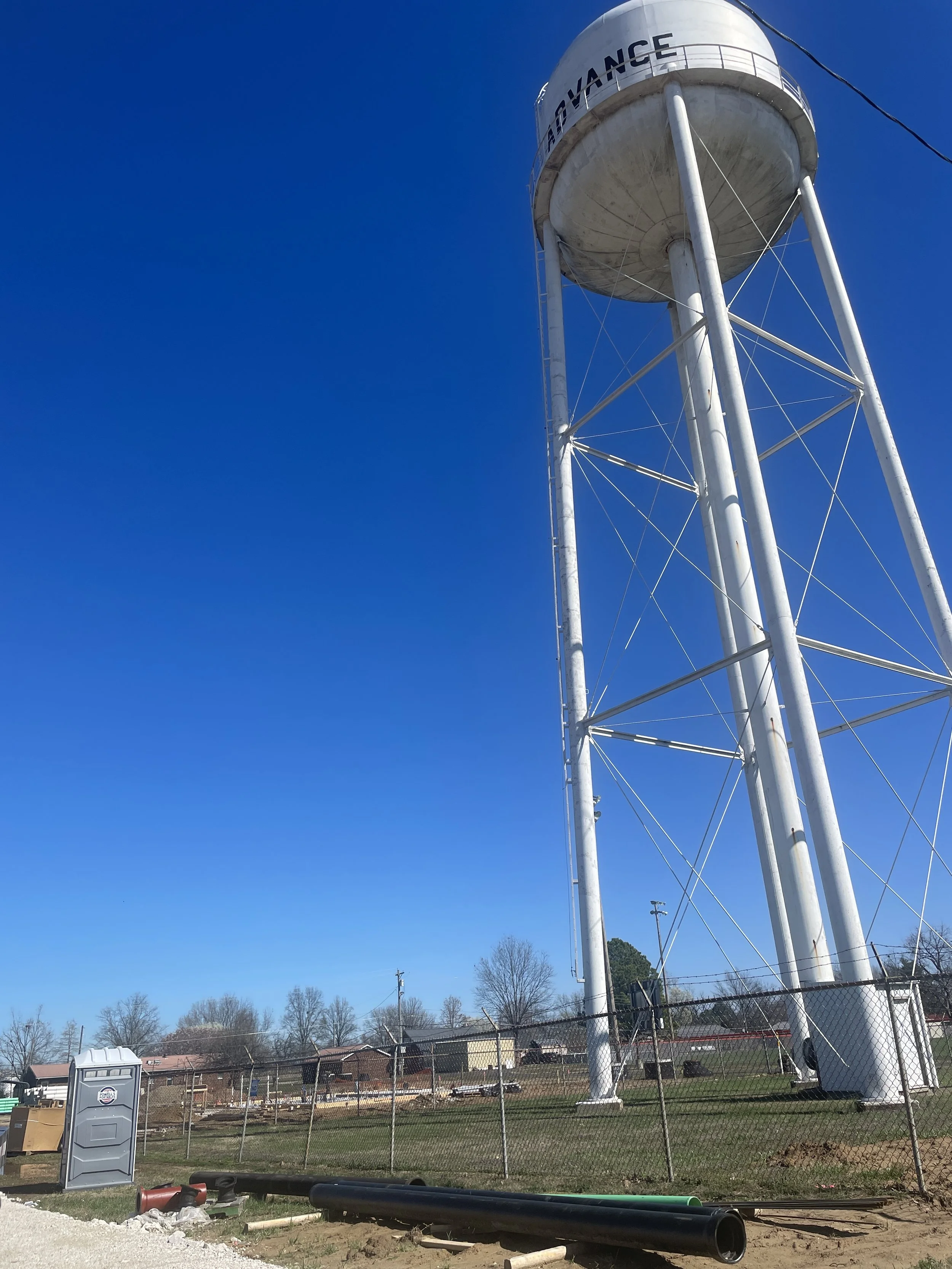 A portapotty in Advance MO