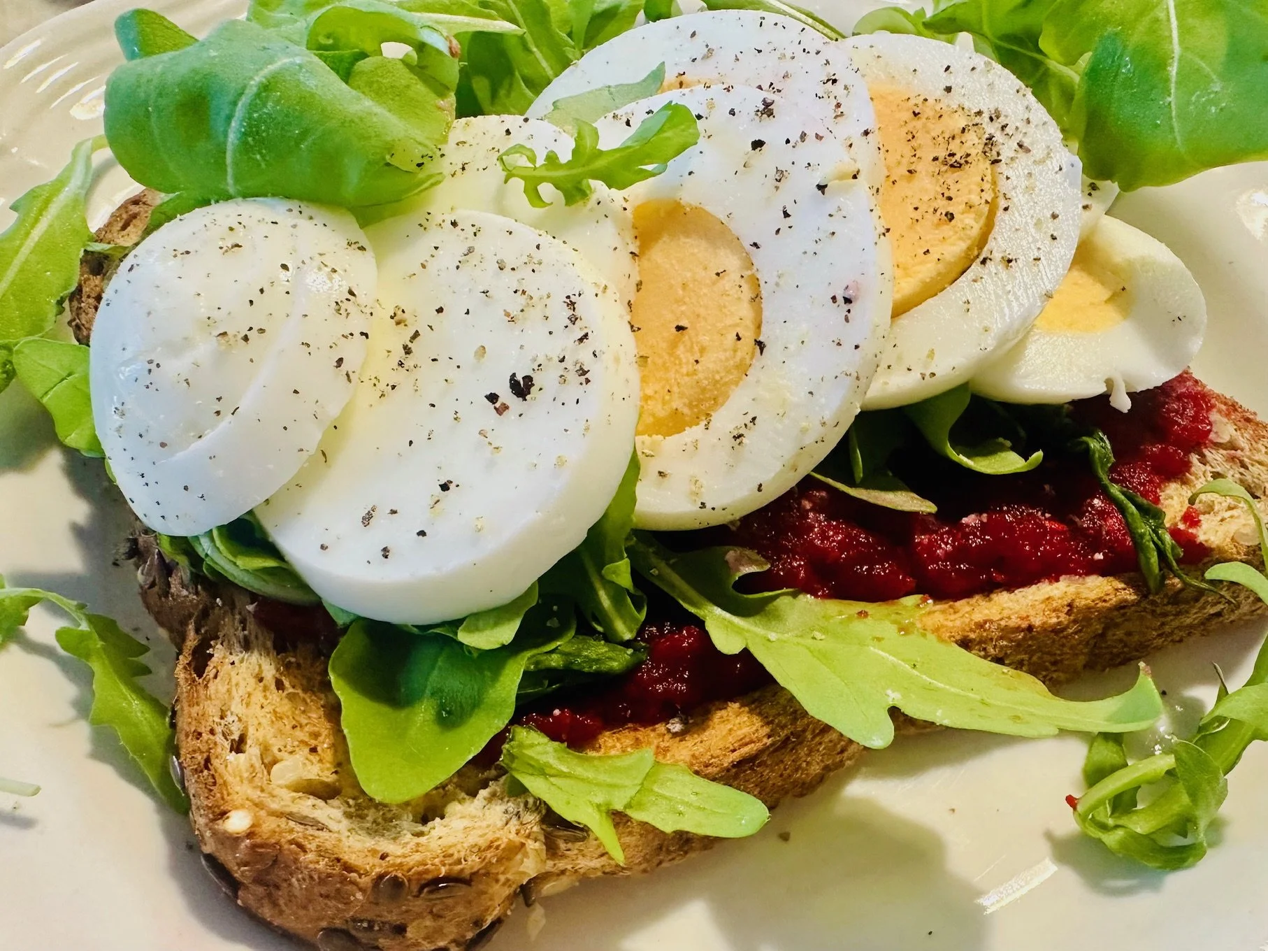 Beetroot & Horseradish Spread on Toast