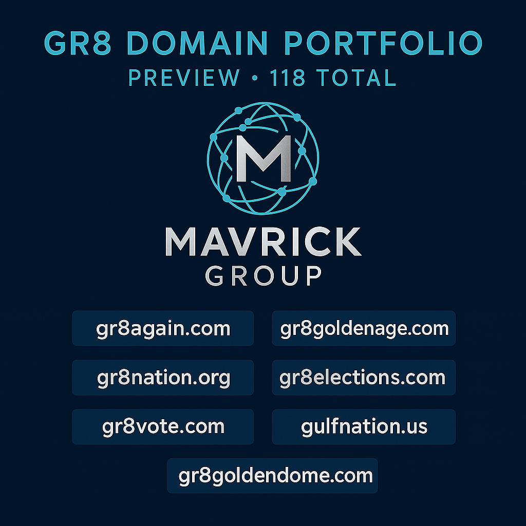 GR8 domain portfolio overview