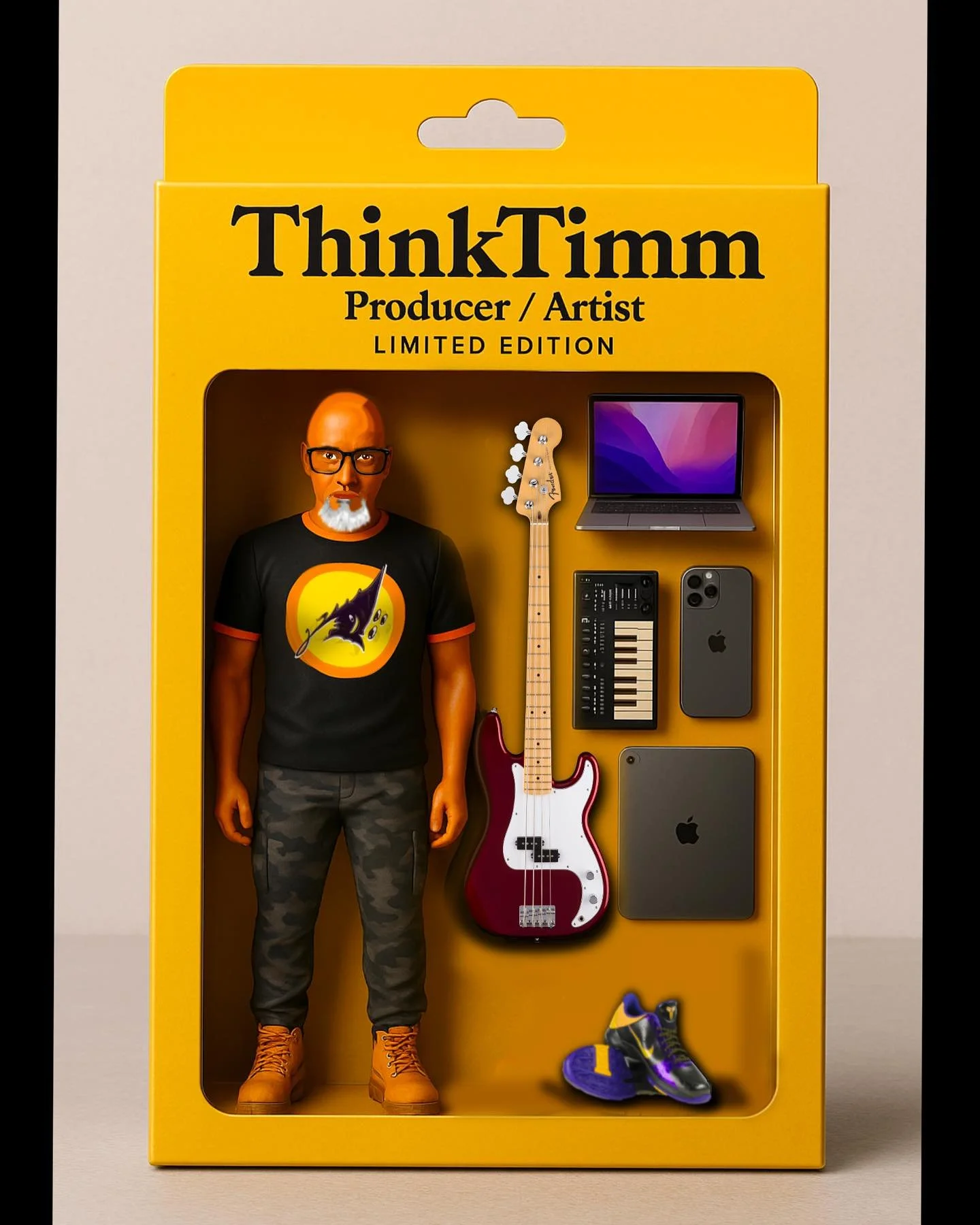 Yes, that&rsquo;s me. ThinkTimm. Now available in Limited Edition.
Part artist. Part producer. Part action figure. Fully independent.

Tuned in with the culture&mdash;while I&rsquo;m dropping gems and beats, I figured I&rsquo;d jump on the recreate y