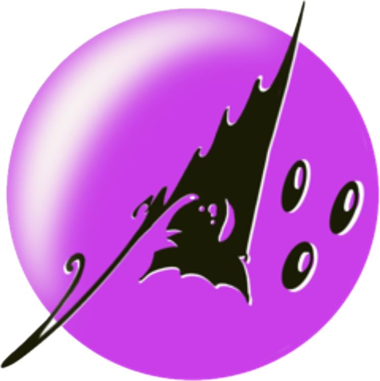 A purple circular logo featuring a black THINKTIMM logo