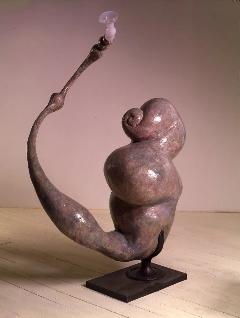 Listening Venus 1994 69 x 34 x 40 inches plaster, glass, and steel