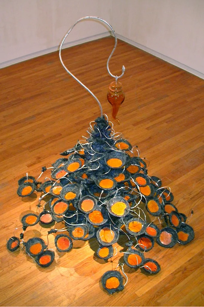 Plenty 2004 78 x 55 x 55 inches steel, glass, wax, and resin