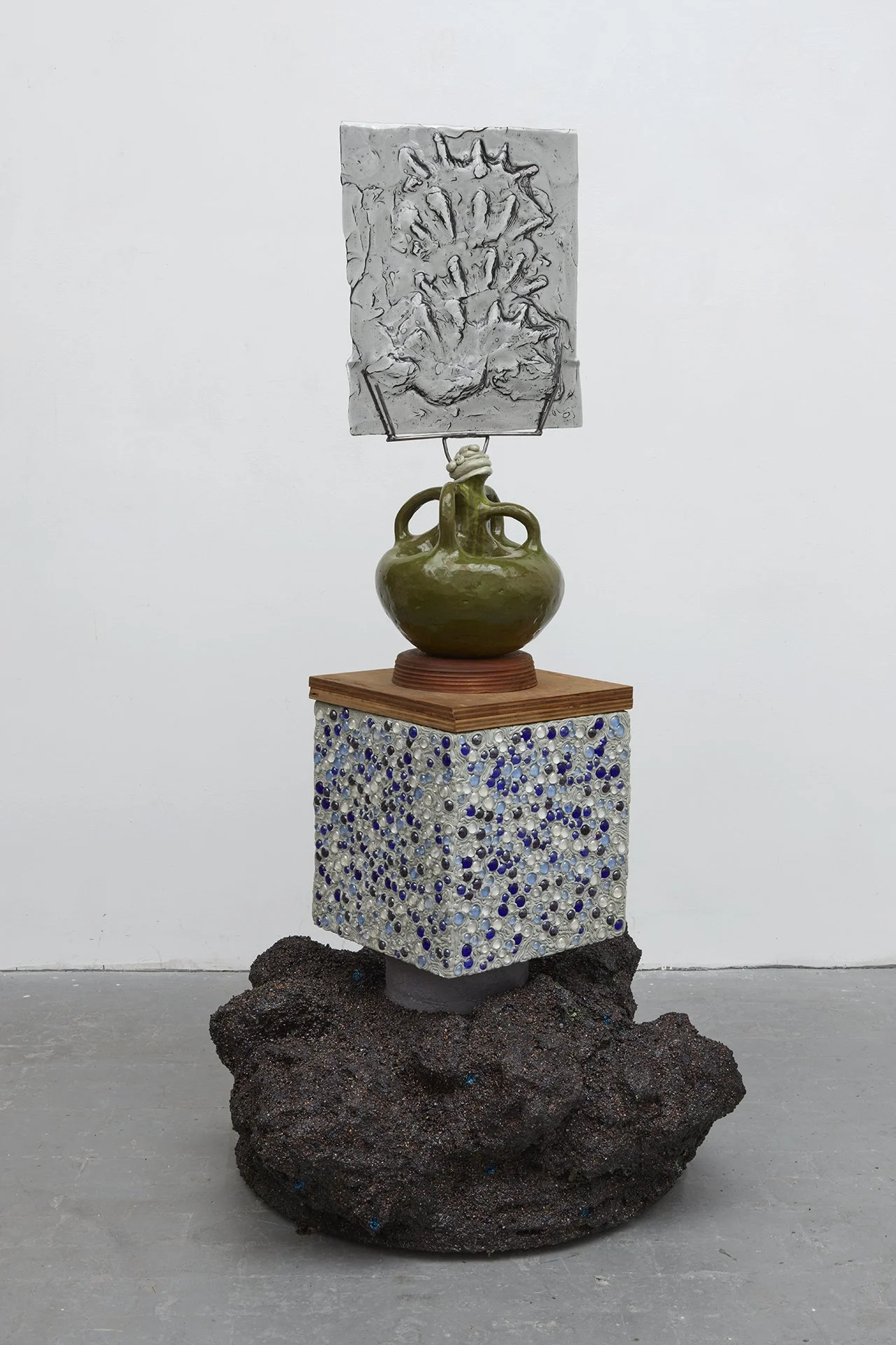 Dark Waters
2016 68 x 32 x 32 inches glass, ceramic, wood, magic-sculpt, steel and mixed media