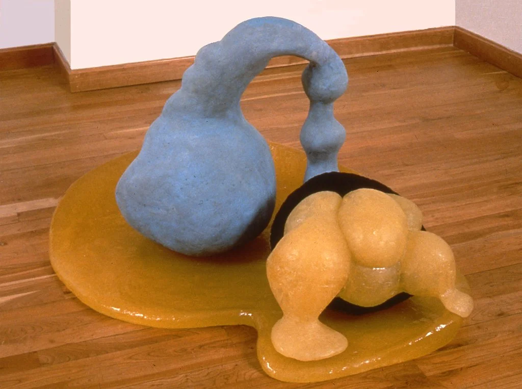 One Becoming Oneself 1995 30 x 40 x 26 inches clay and rubber