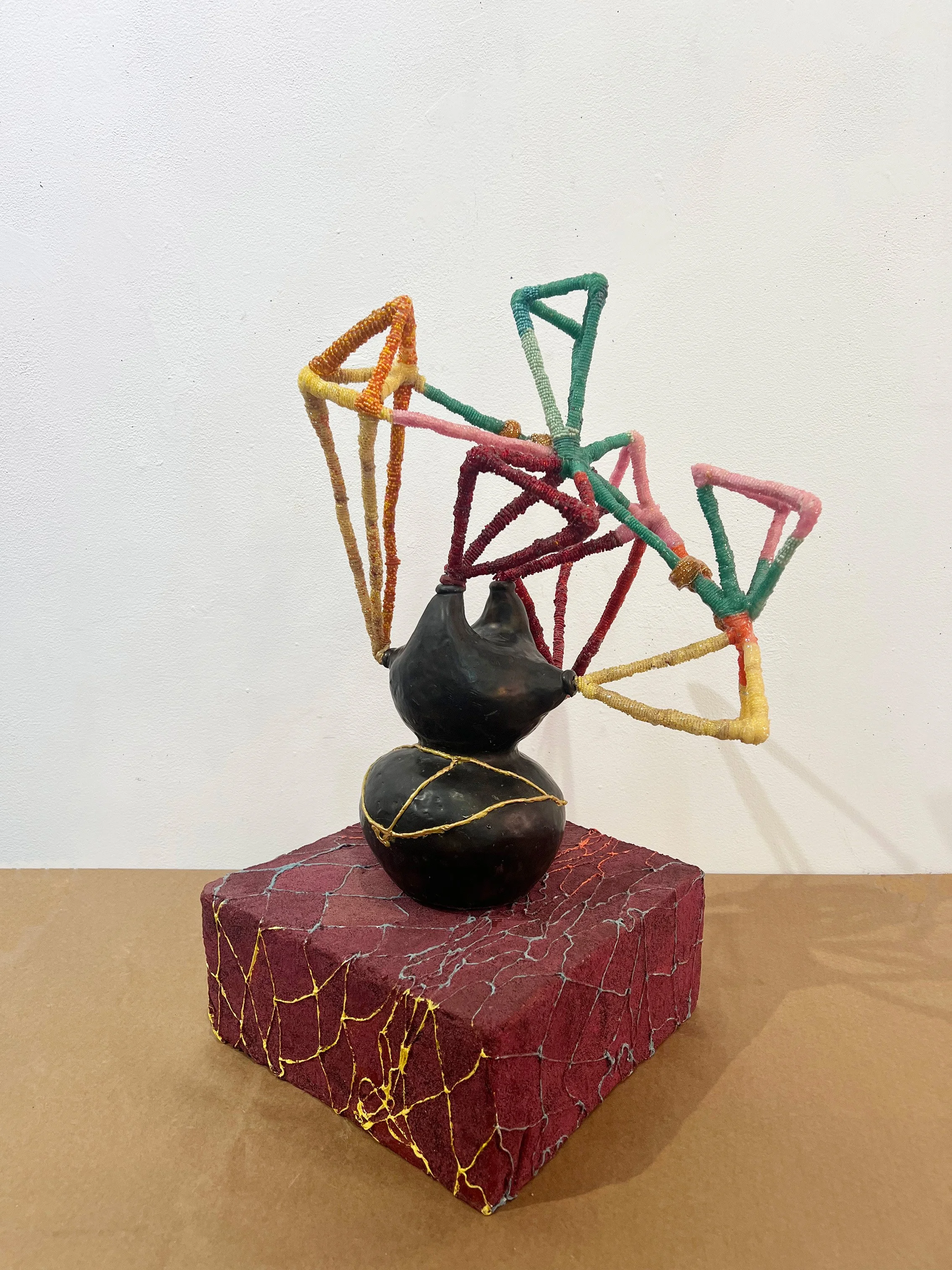 Tilt-a-Whirl
2023 25 x 18 x 14 inches glazed ceramic, foam, sand, beads and mixed media