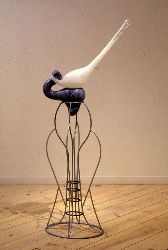 Ampulla 1990 64 x 34 x 14 inches plaster, wax, glass, and steel