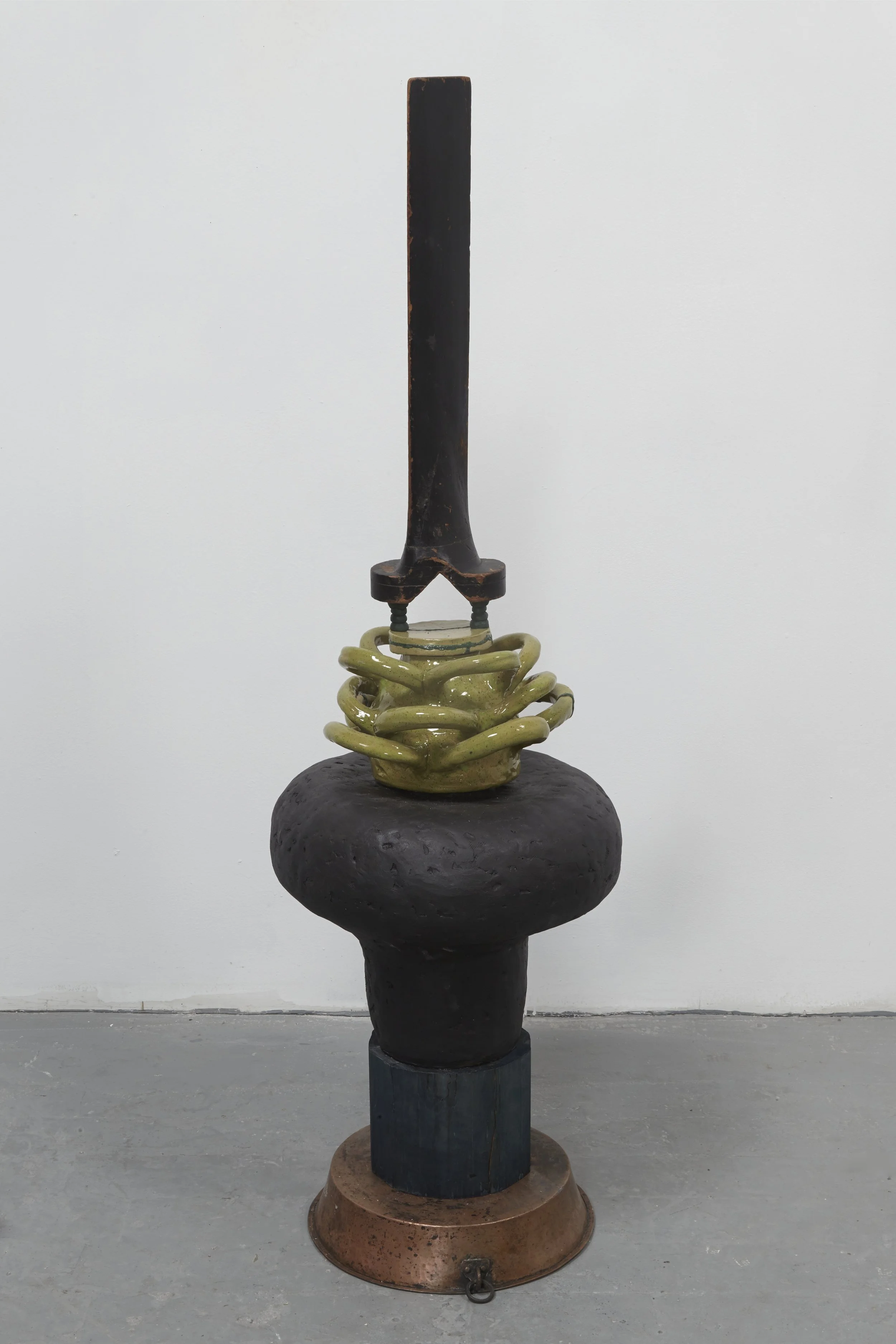 Blade Runner
2015 55 x 18 x 16 inches copper, dish, wood and ceramic
