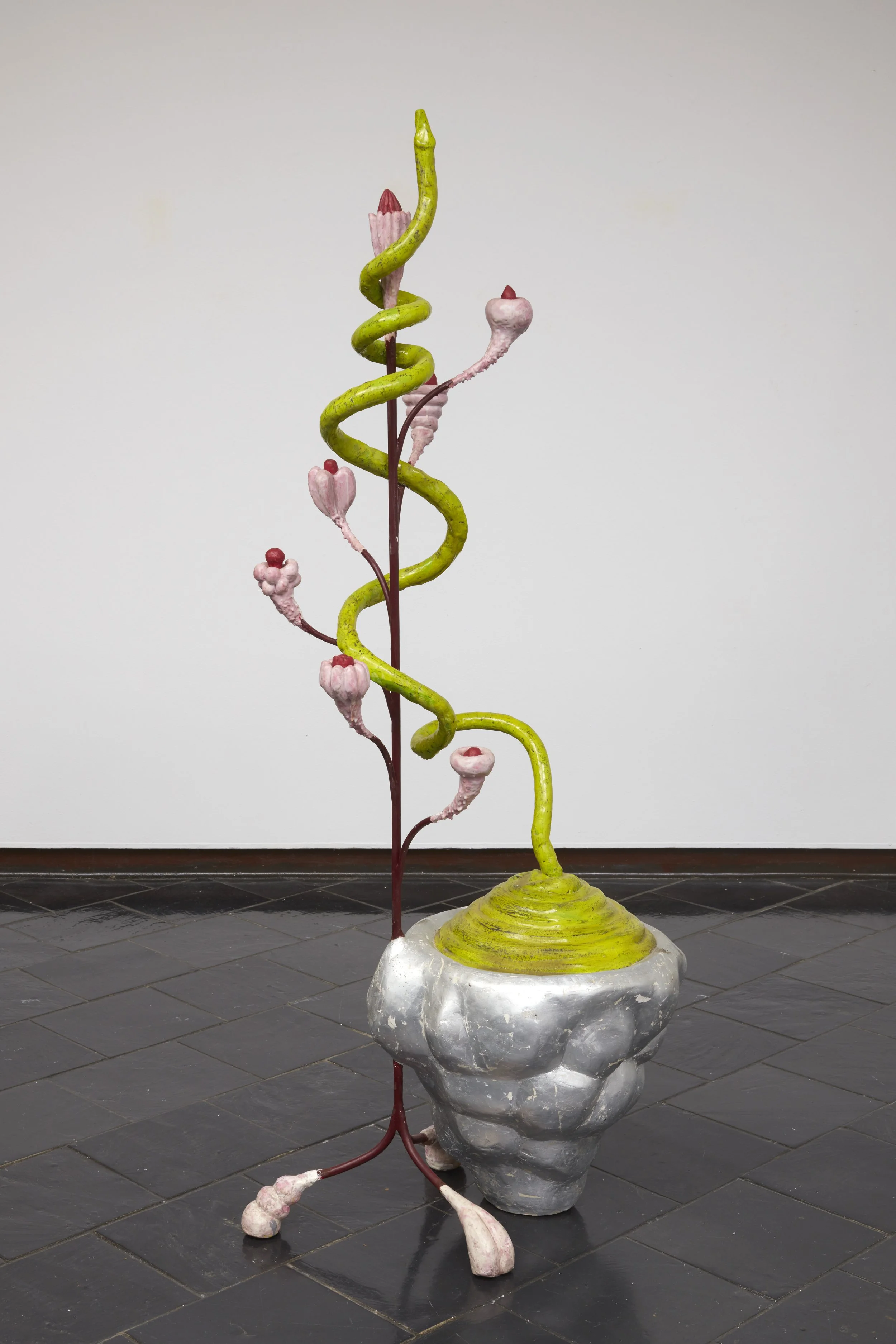 More 2004 69 x 34 x 24 inches plaster, silver leaf, resin, and wax