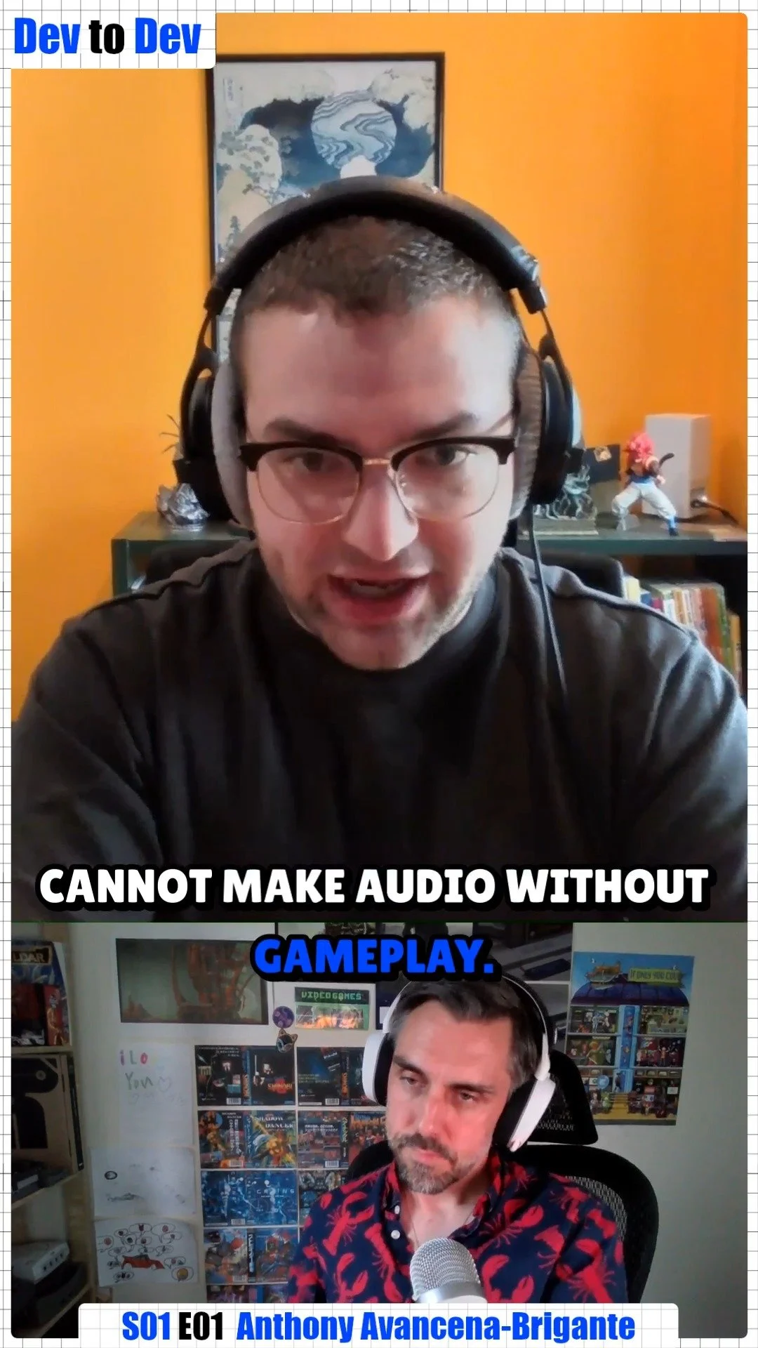 A clip from Episode #1 of Dev to Dev - the podcast about everyday Videogame developers and why they do what they do every day!
Episode 1 features Antony Avancea-Brigante who walks us through his journey into Audio Engineering
Find the Podcast at:
Pa