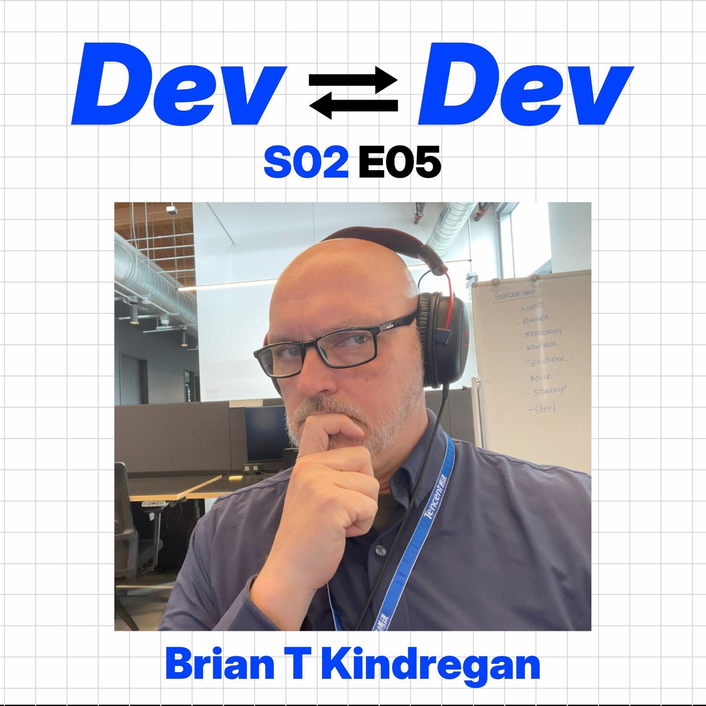 Dev to Dev S02 E05 with Brian T Kindregan is live NOW in all the usual places

Brian - writer on many greats such as Mass Effect 2 &amp; StarCraft II - joins me to share his journey from Hollywood storyboards to AAA game development, exploring intera