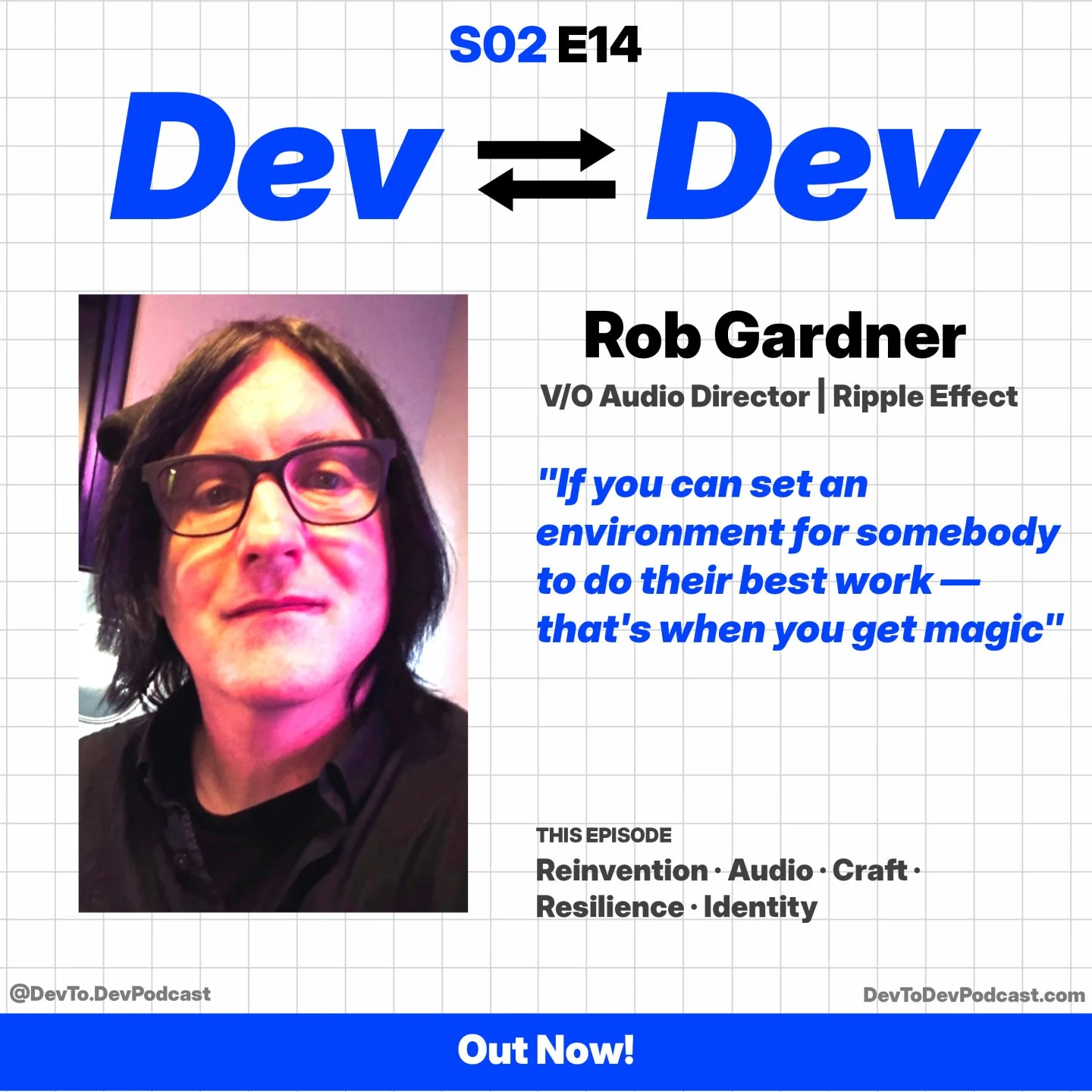 A drummer who moved to LA at 19 to be in a band ended up directing voice actors for one of the biggest franchises in the world &mdash; and it turns out those two things require exactly the same skill!

Rob Gardner's path into games was the long way r