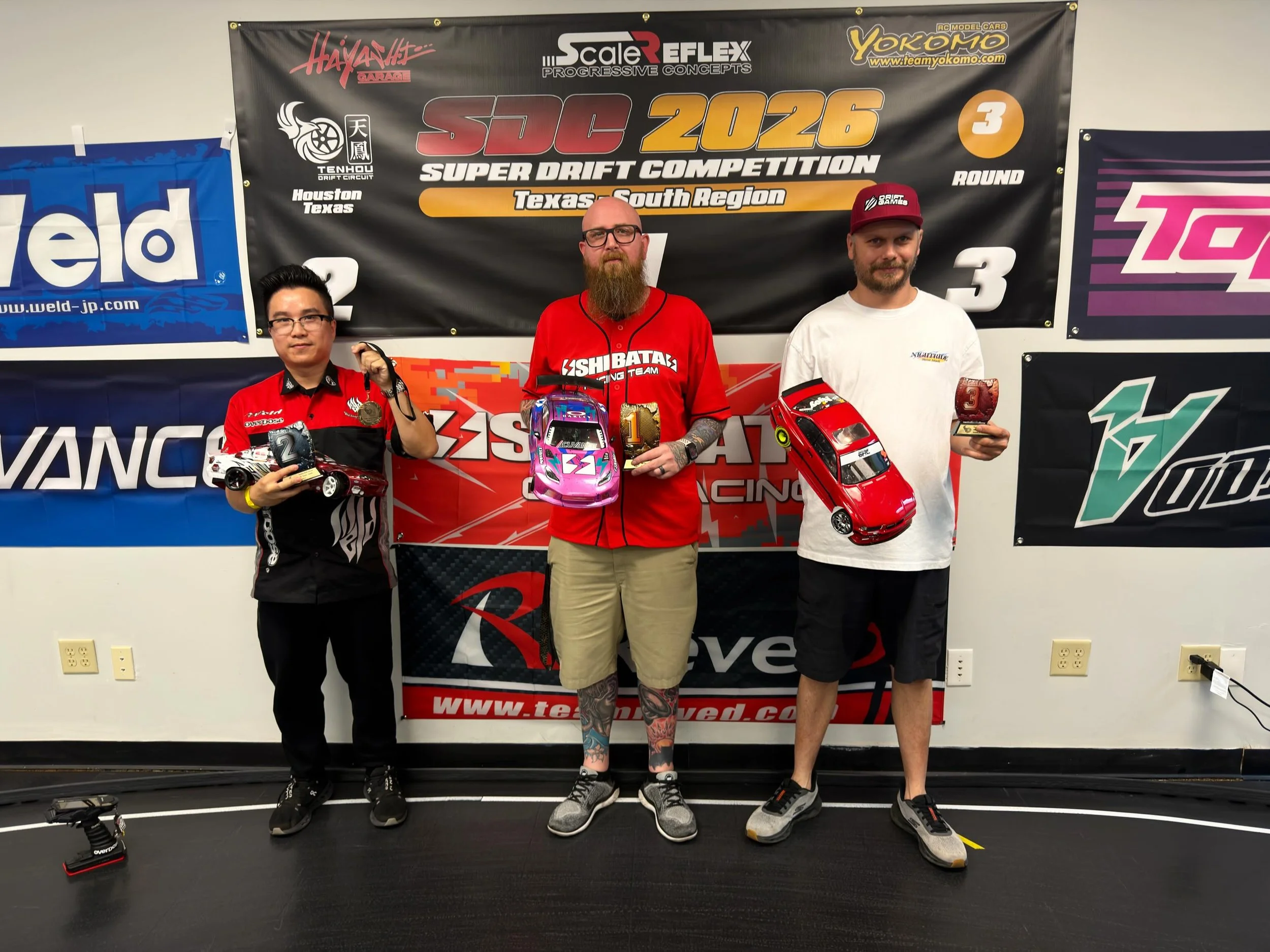 Congratulations to our podium for SDC round 3! #rcdrift #hobby #sdc2026