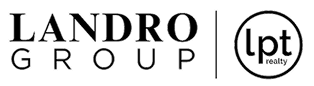 Logo with the text 'LANDRO GROUP' and a circular emblem with 'lpt' inside.