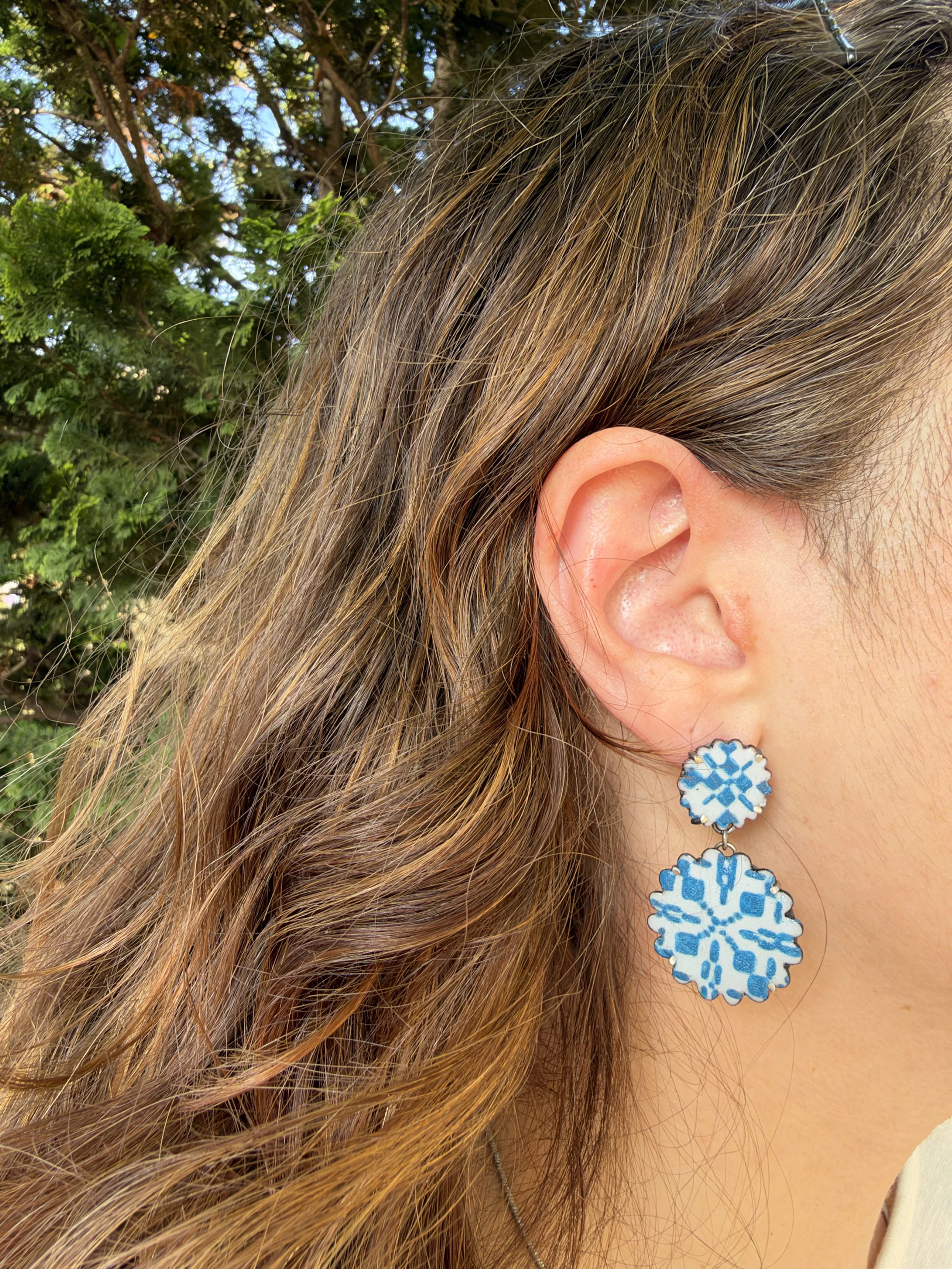 Weave Draft Earrings #3