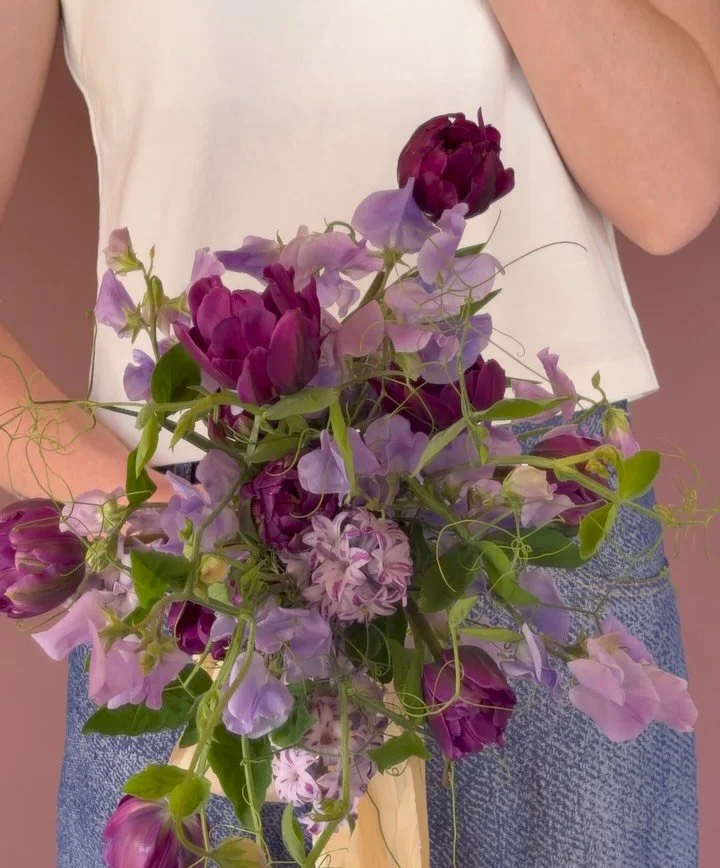 fragrant bouquet with mostly @psalterfarmflowers &amp;&amp; some yummy hyacinth