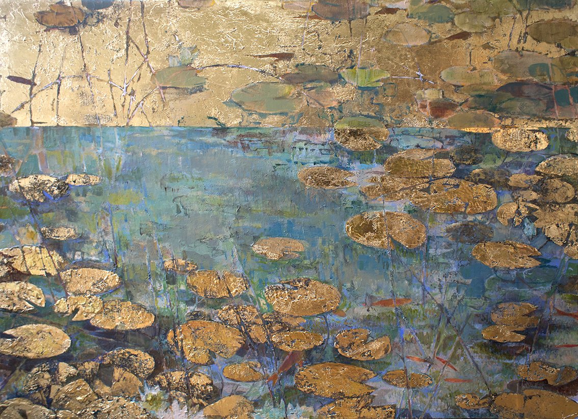 Commission for Rebecca Udall
Acrylic, Mixed Media, Gold Leaf
140cm x 100cm
2024