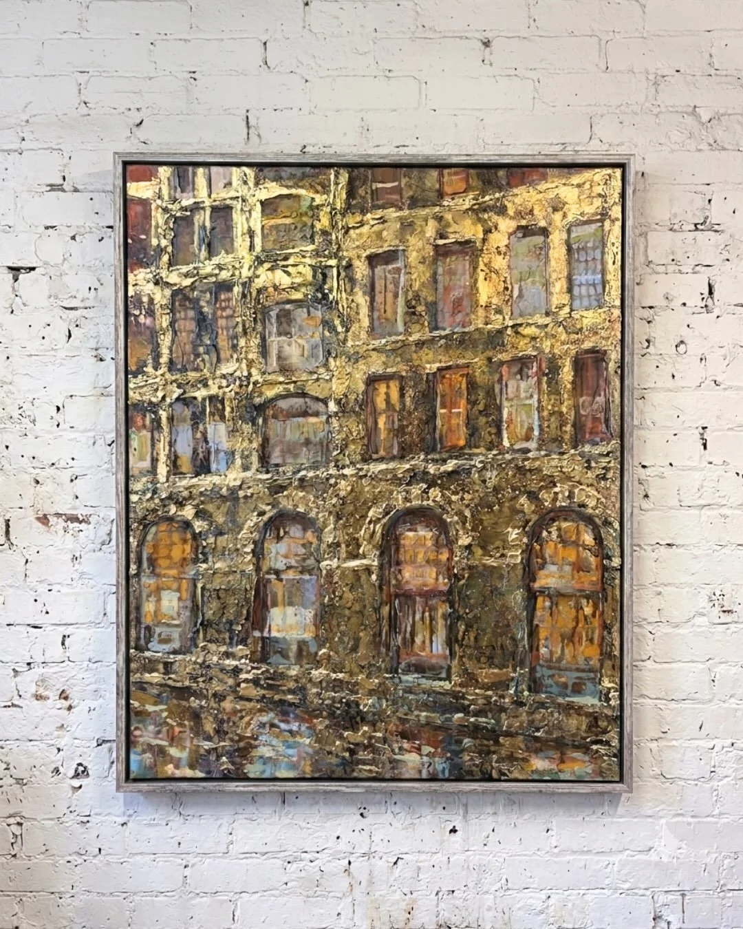 The painting and some clips from the day that inspired it!

80cm x 100cm
Mixed media on canvas

Available through @no.2blossomstreet 

#mixedmedia #milieuopencall2026 #saltsmill #saltaire #goldleafart 

@milieu.studios