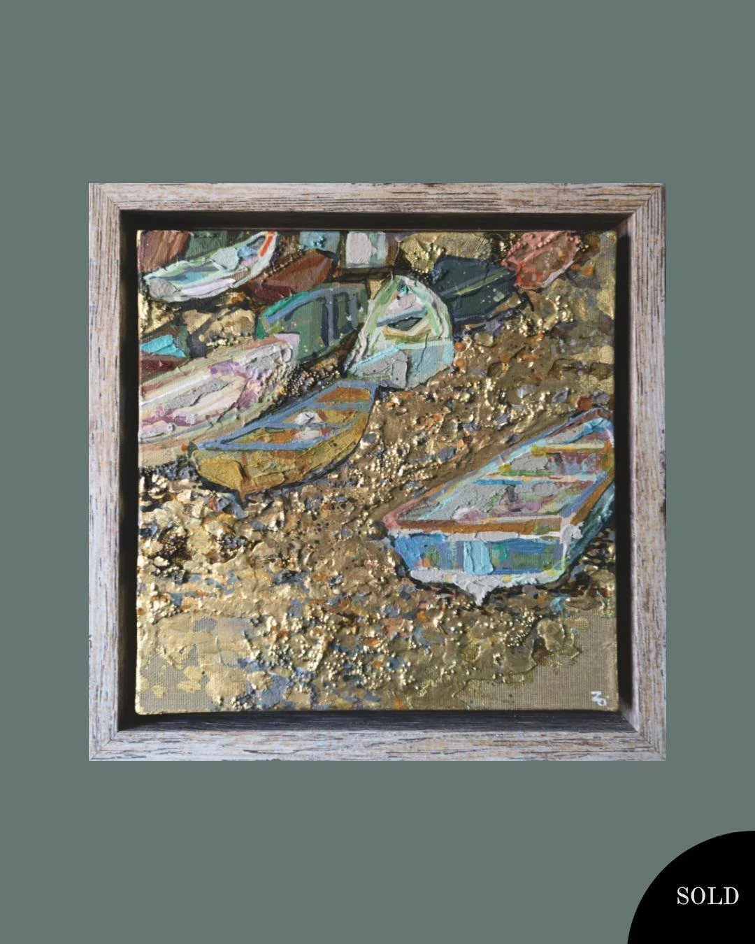 So pleased that these two little paintings have found new homes! Very different pieces, but both full of texture and lustre.

New originals will be coming to my website soon, and I'm working on a little something for my collectors (albeit very slowly