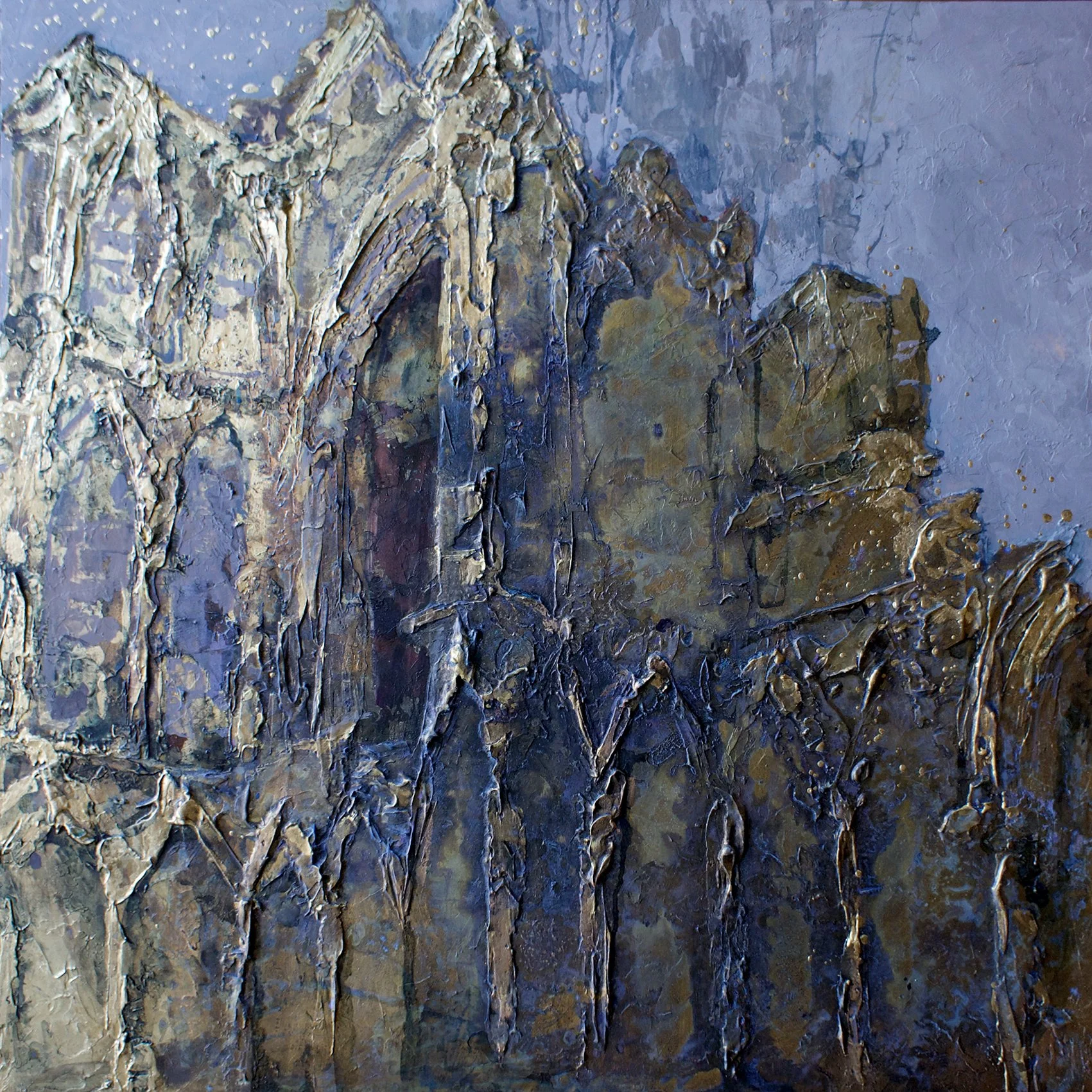 'St Mary's Abbey'
Acrylic, Mixed Media, Gold Leaf
75cm x 75cm
2025
