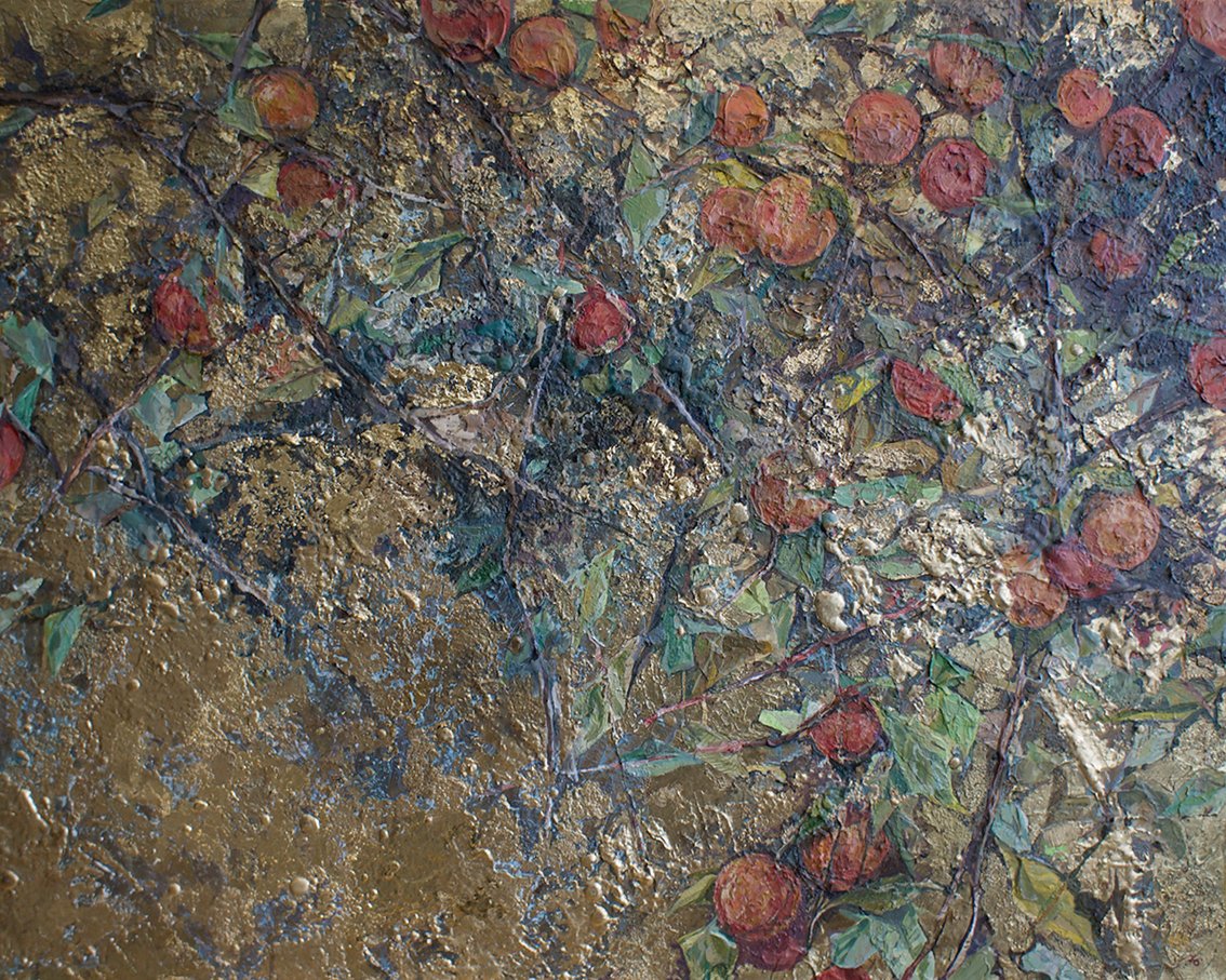 Commission for Allison
Acrylic, Mixed Media, Gold Leaf
120cm x 100cm
2024