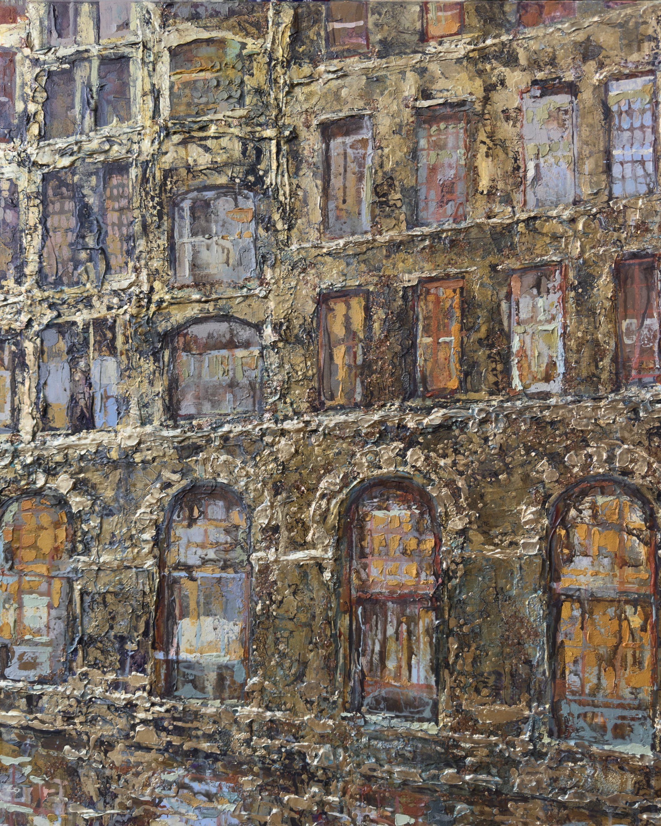 'Autumn Light'
Acrylic, Mixed Media, Gold Leaf
100cm x 80cm
2025