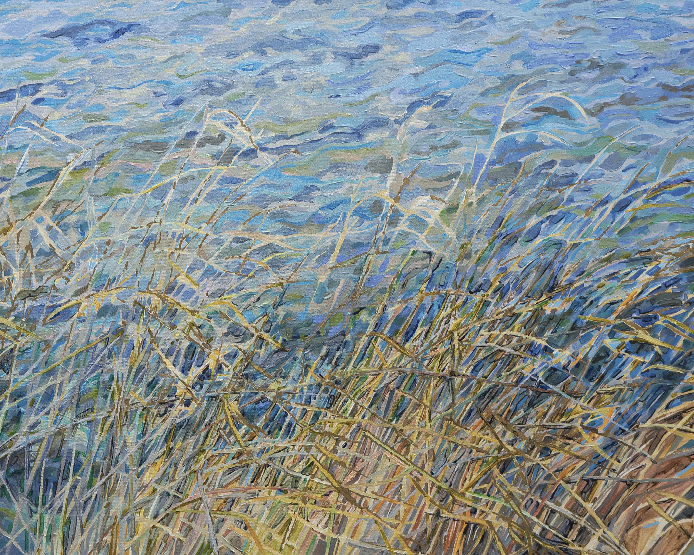 'Sussuration'
Acrylic, Mixed Media, Gold Leaf
100cm x 80cm
2019