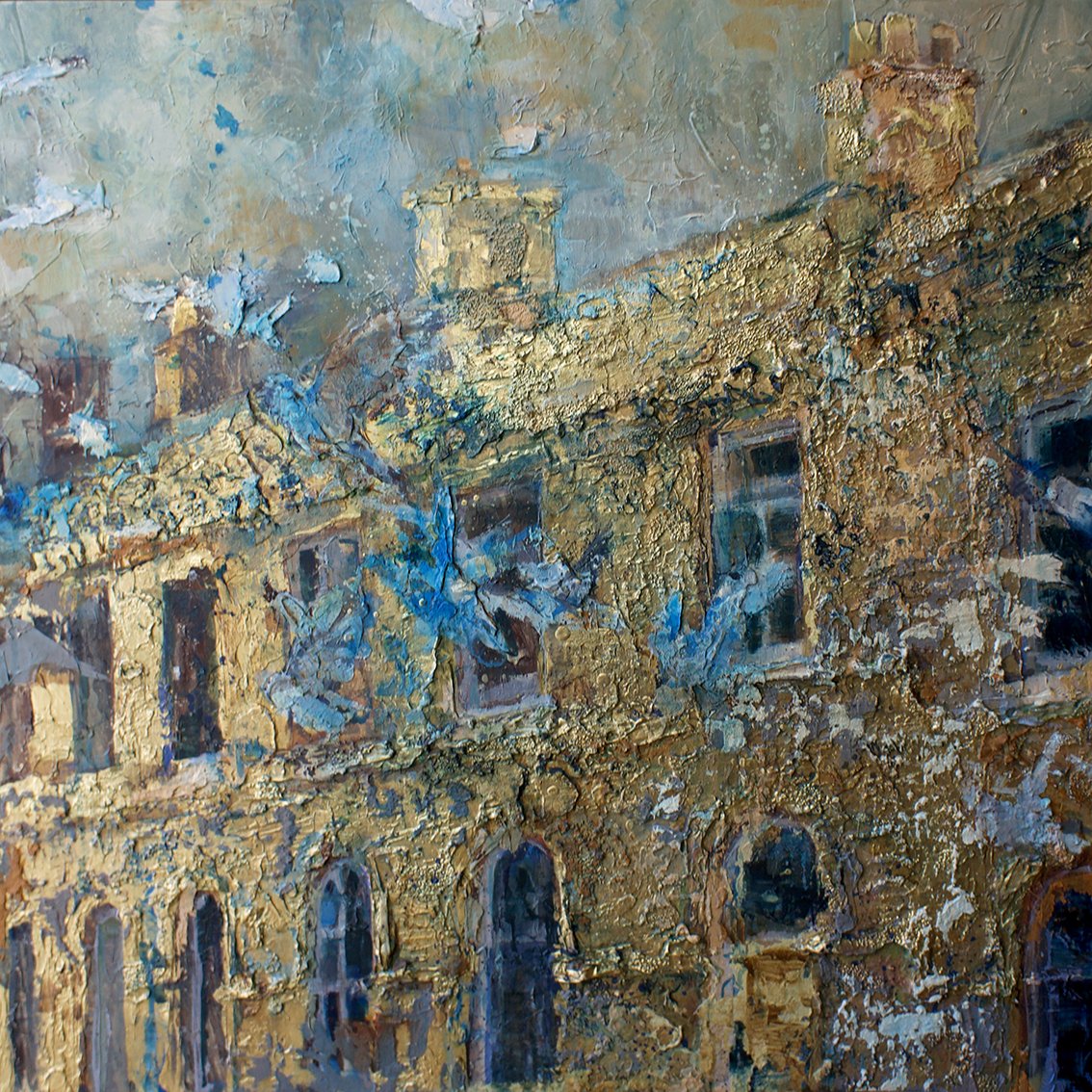 'Soar'
Acrylic, Mixed Media, Gold Leaf
75cm x 75cm
2024