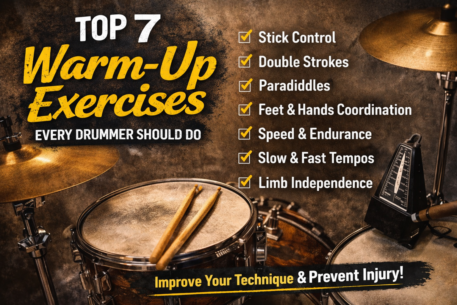 Top 7 Warm-Up Exercises Every Drummer Should Do