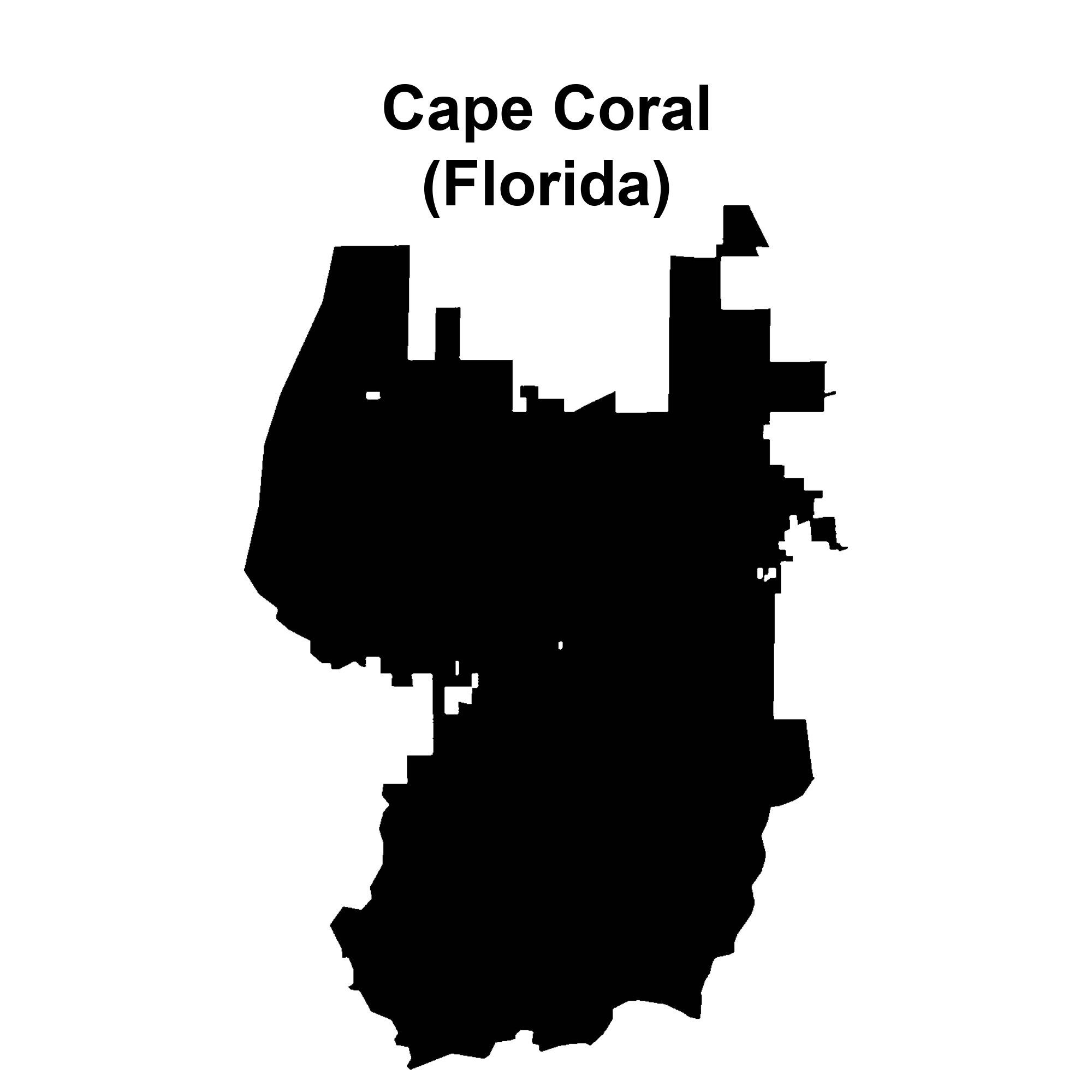 Outline of the Cape Coral Area