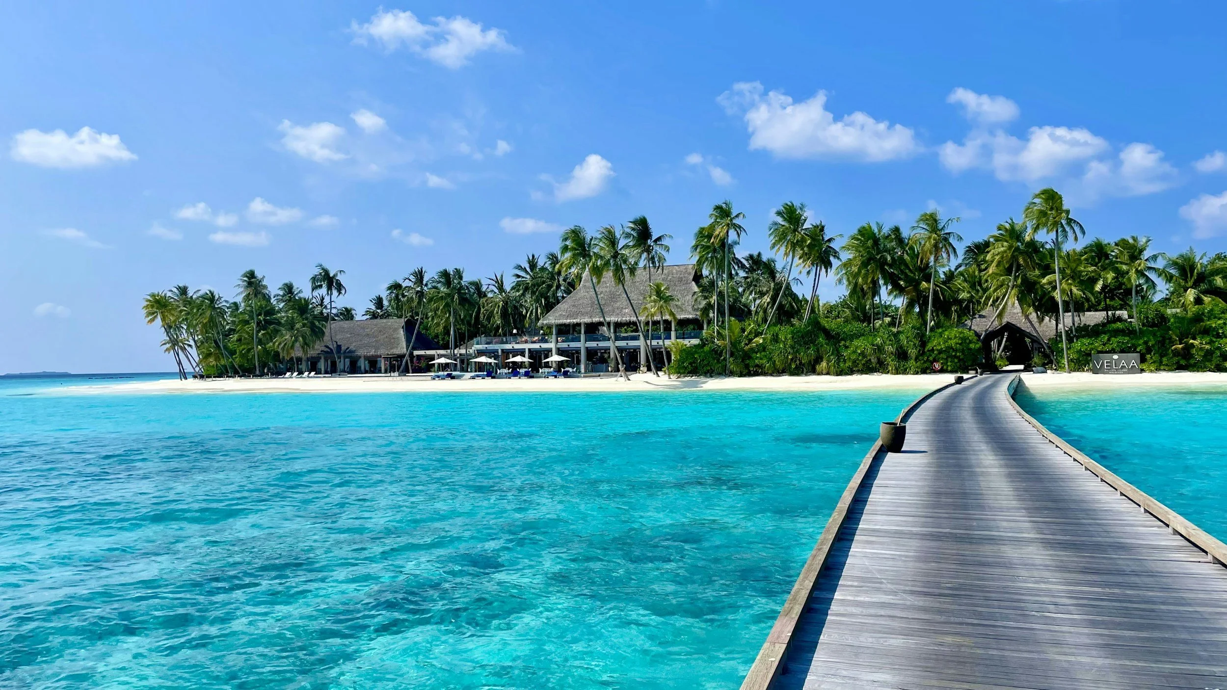 Remote island in the Maldives
