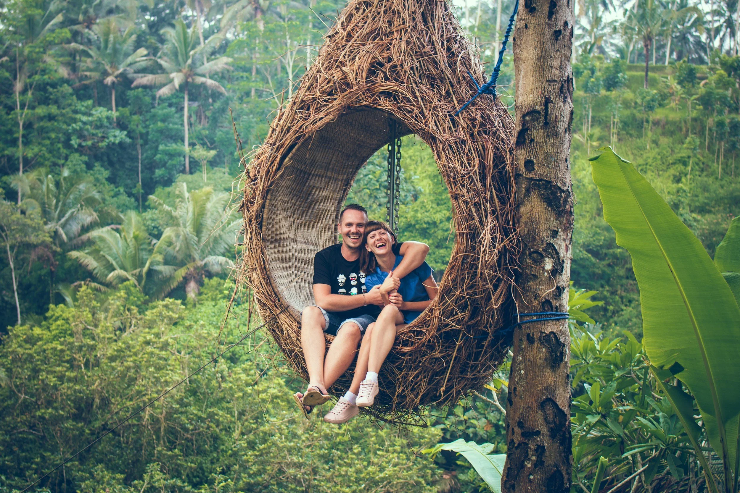 Couples swing in Ubud, Bali, Indonesia