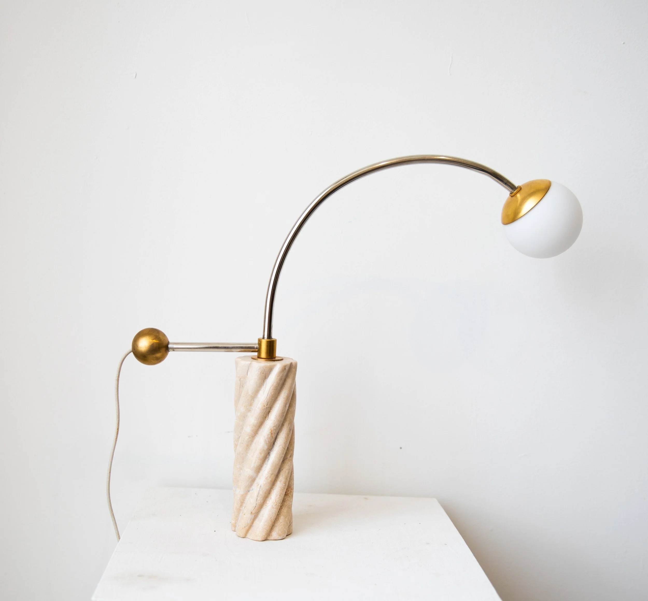 Marble Candleholder Table Lamp