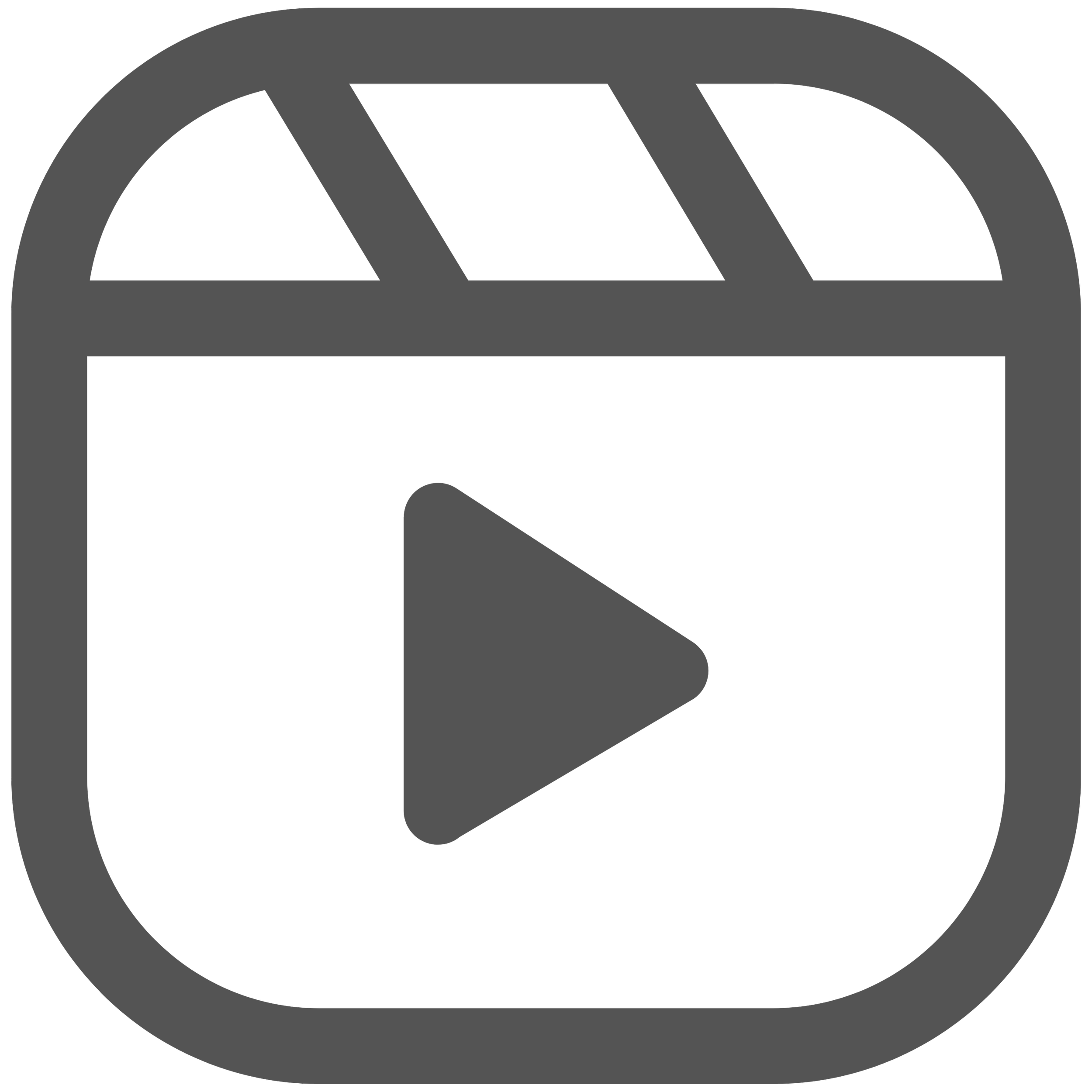 Icona di un pulsante di riproduzione di YouTube