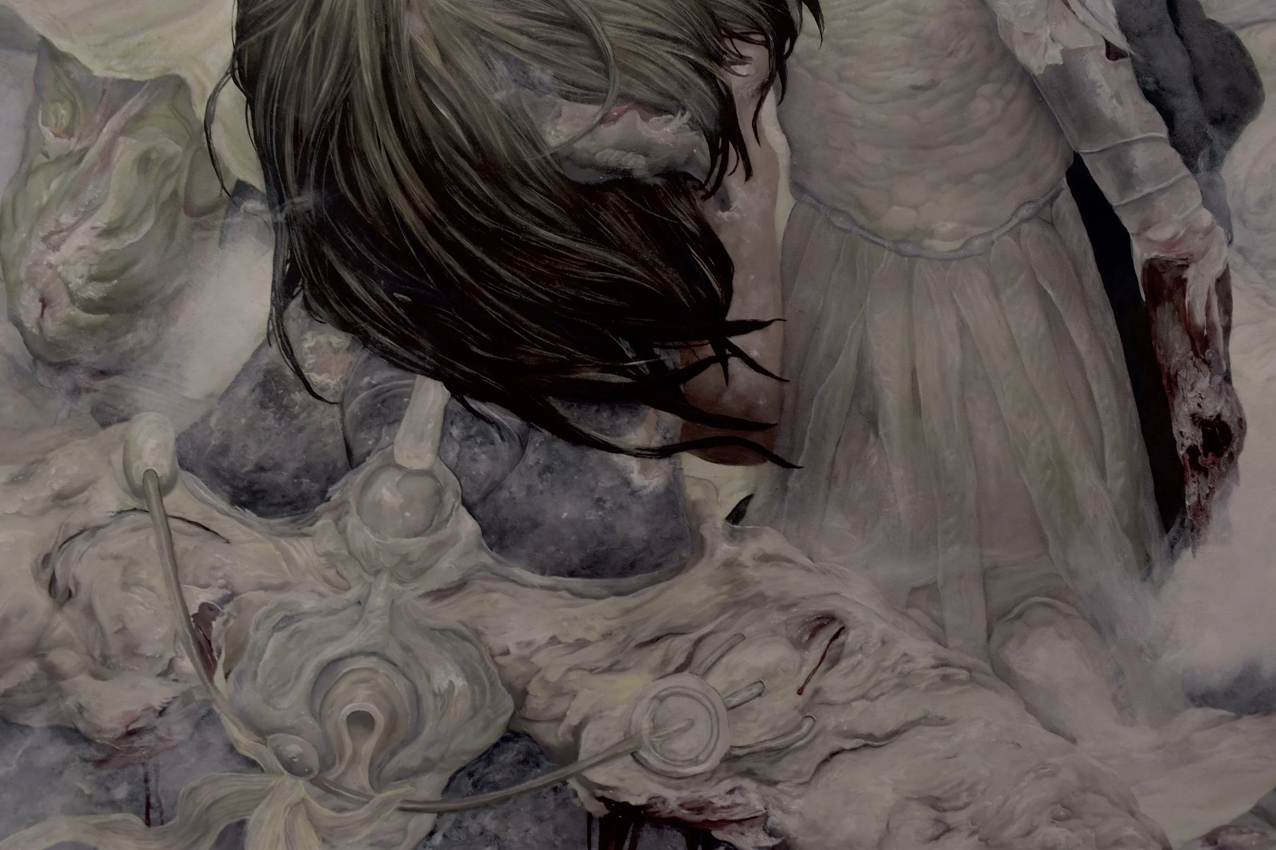 Light Flies From Inside, 72 x 108 in, oil on wood