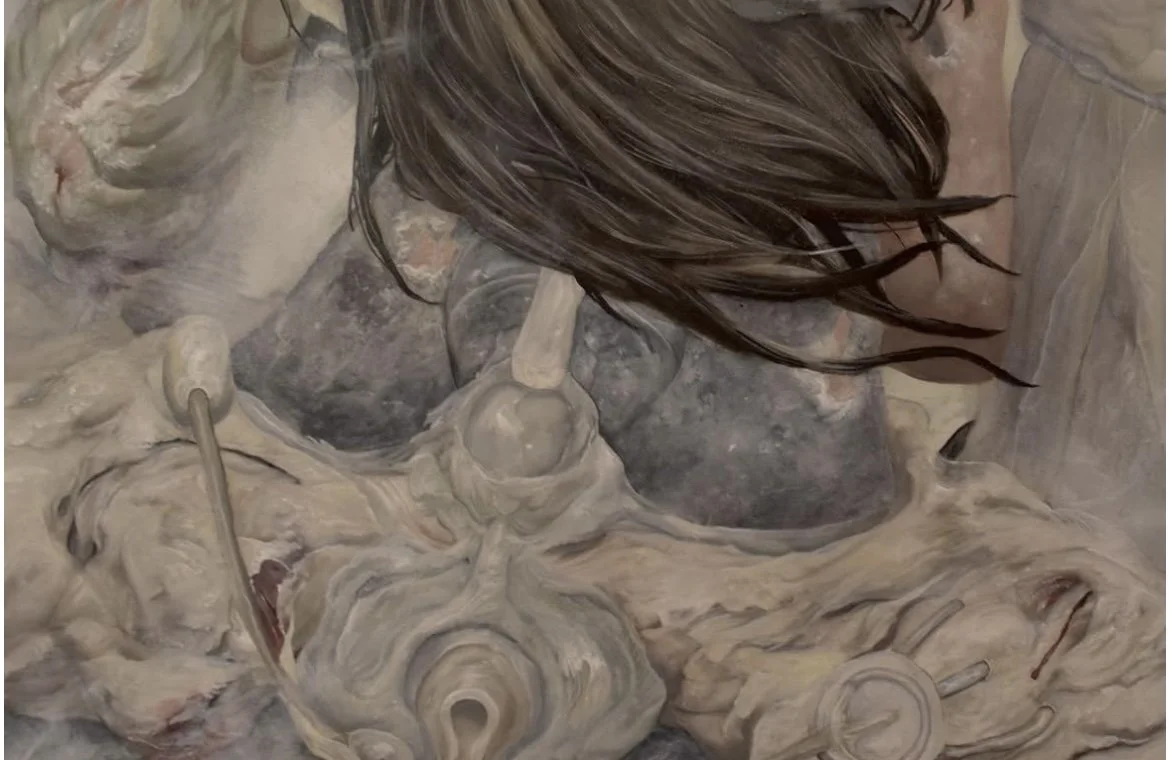 Light Flies From Inside, 72 x 108 in, oil on wood