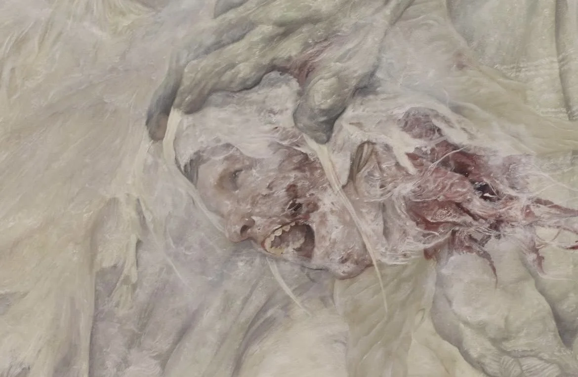 Light Flies From Inside, 72 x 108 in, oil on wood