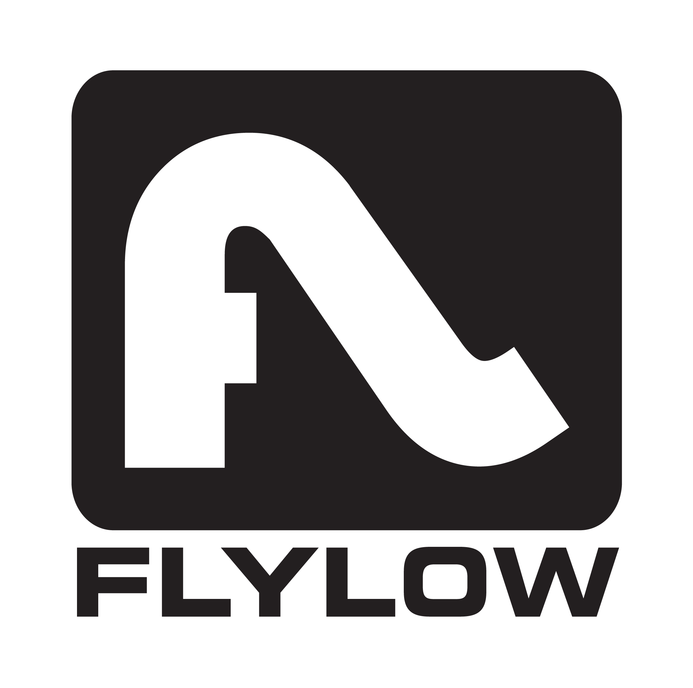Black and white logo with a stylized arrow shape and the word 'FYLLOW' beneath it.