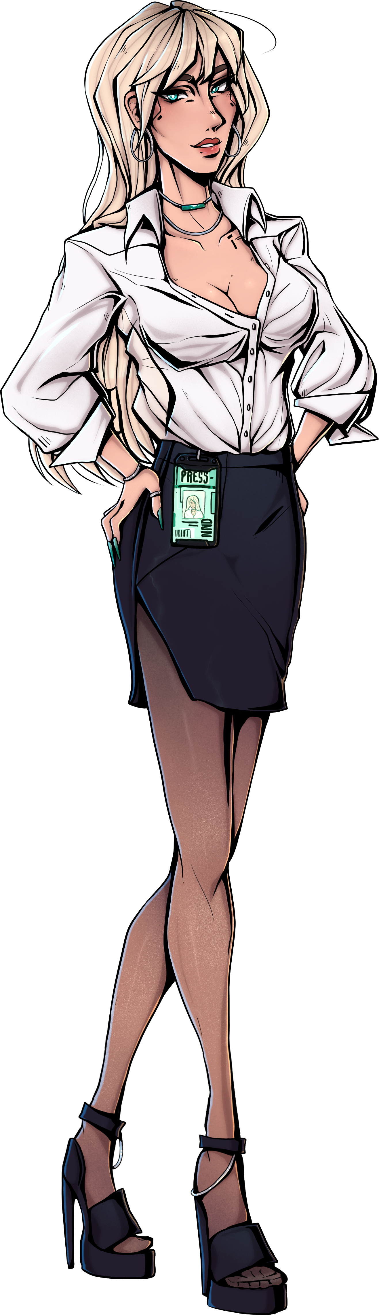 Character art of Annie from Neon Ignition