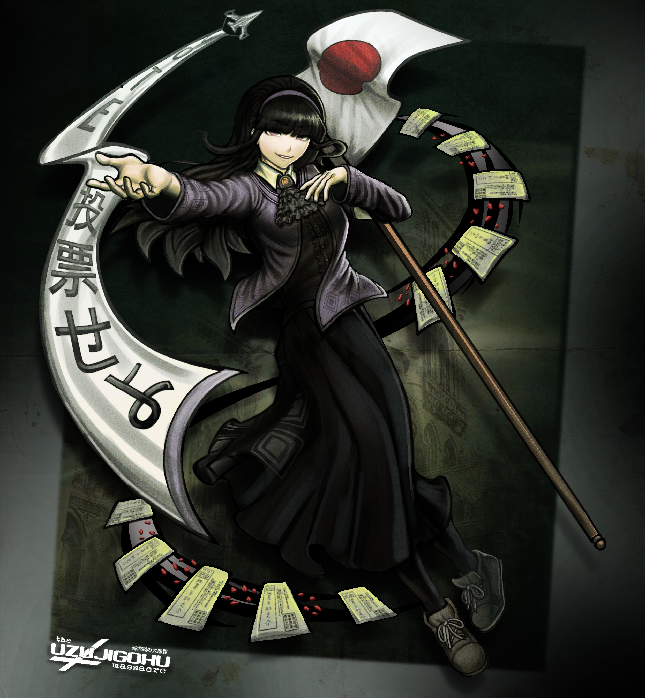 Character art of Kazumi from The Uzujigoku Massacre