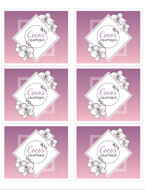 Custom Labels – 3" x 4" (6 per Sheet) White