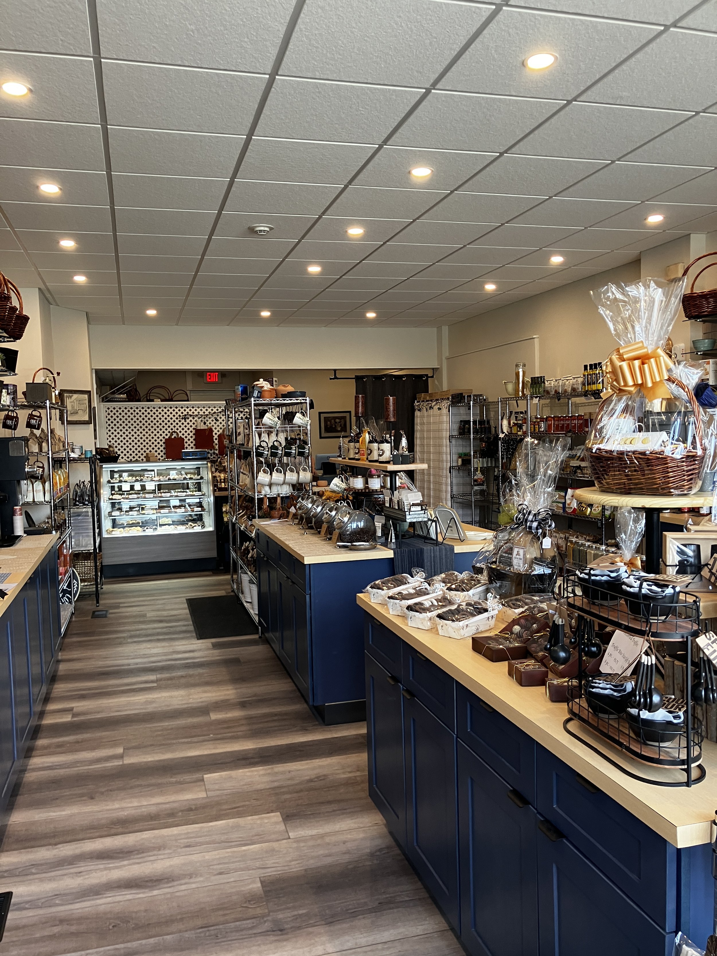 View from our front door and into the store