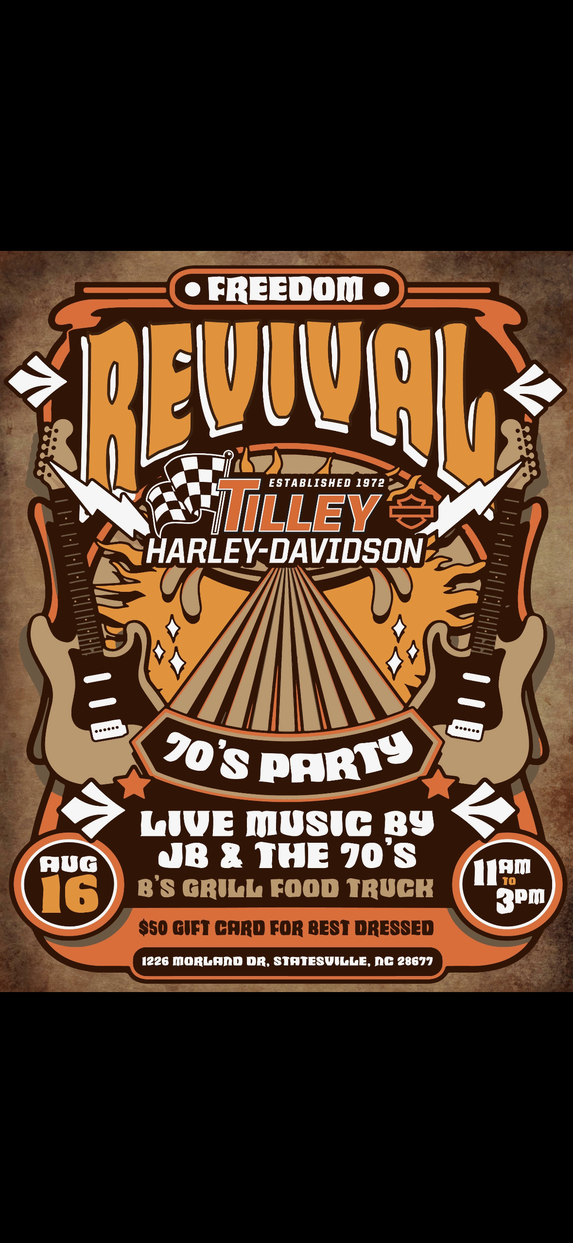 JB & The 70s Full Band @ Tilley Harley-Davidson Statesville!